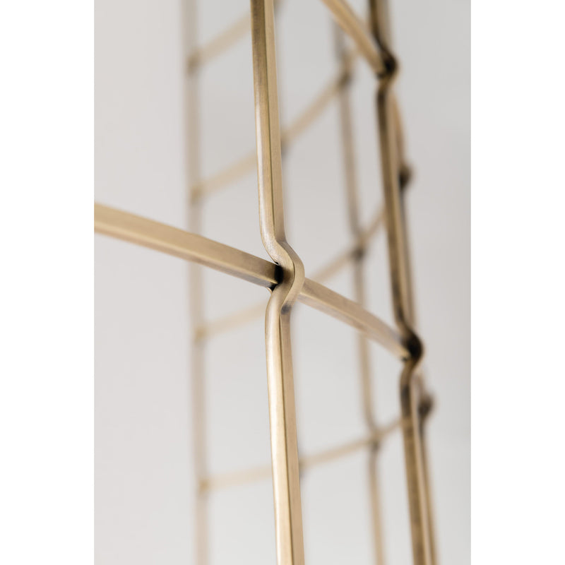 Sovereign 1 Light Wall Sconce in Aged Brass