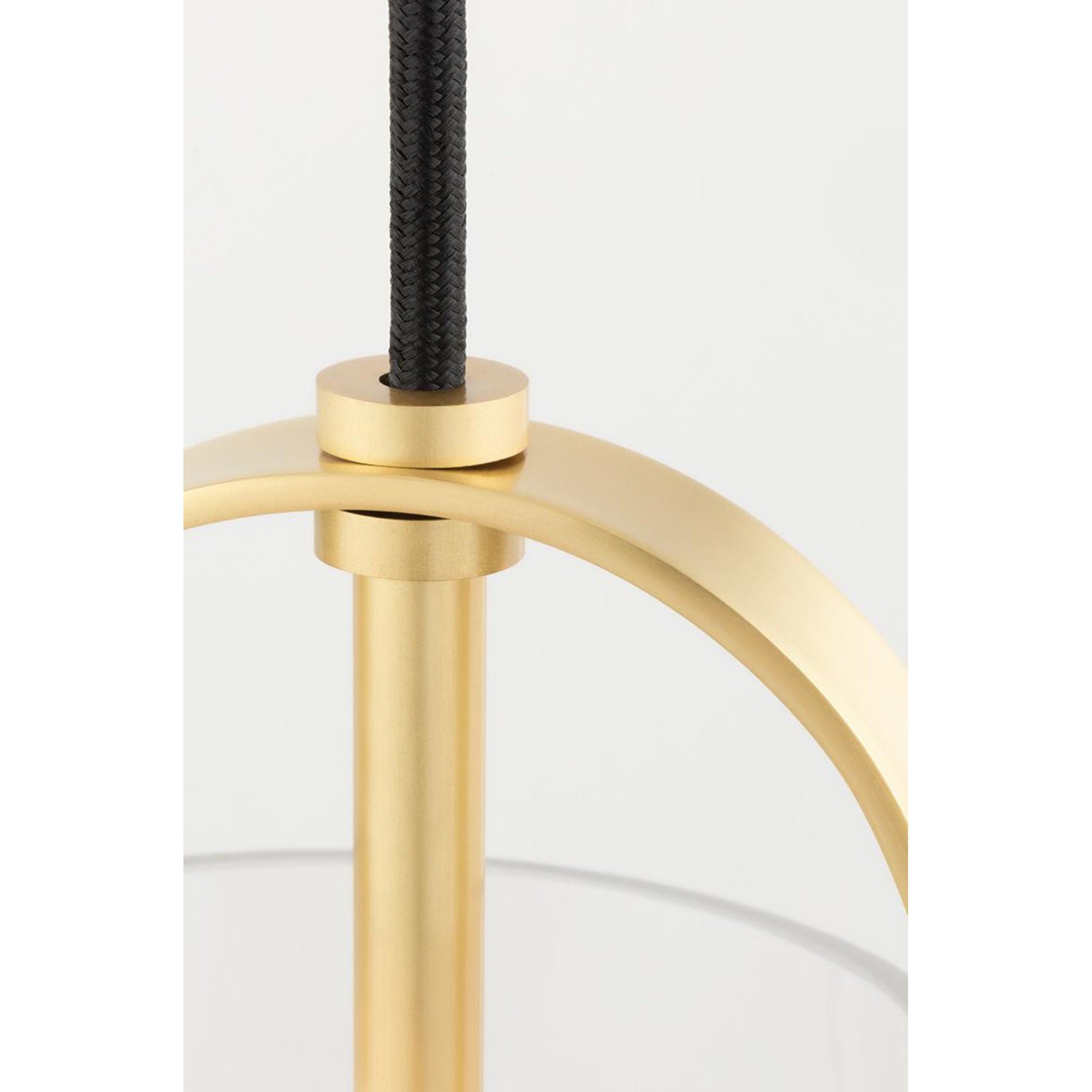 Karin 1-Light Wall Sconce in Aged Brass