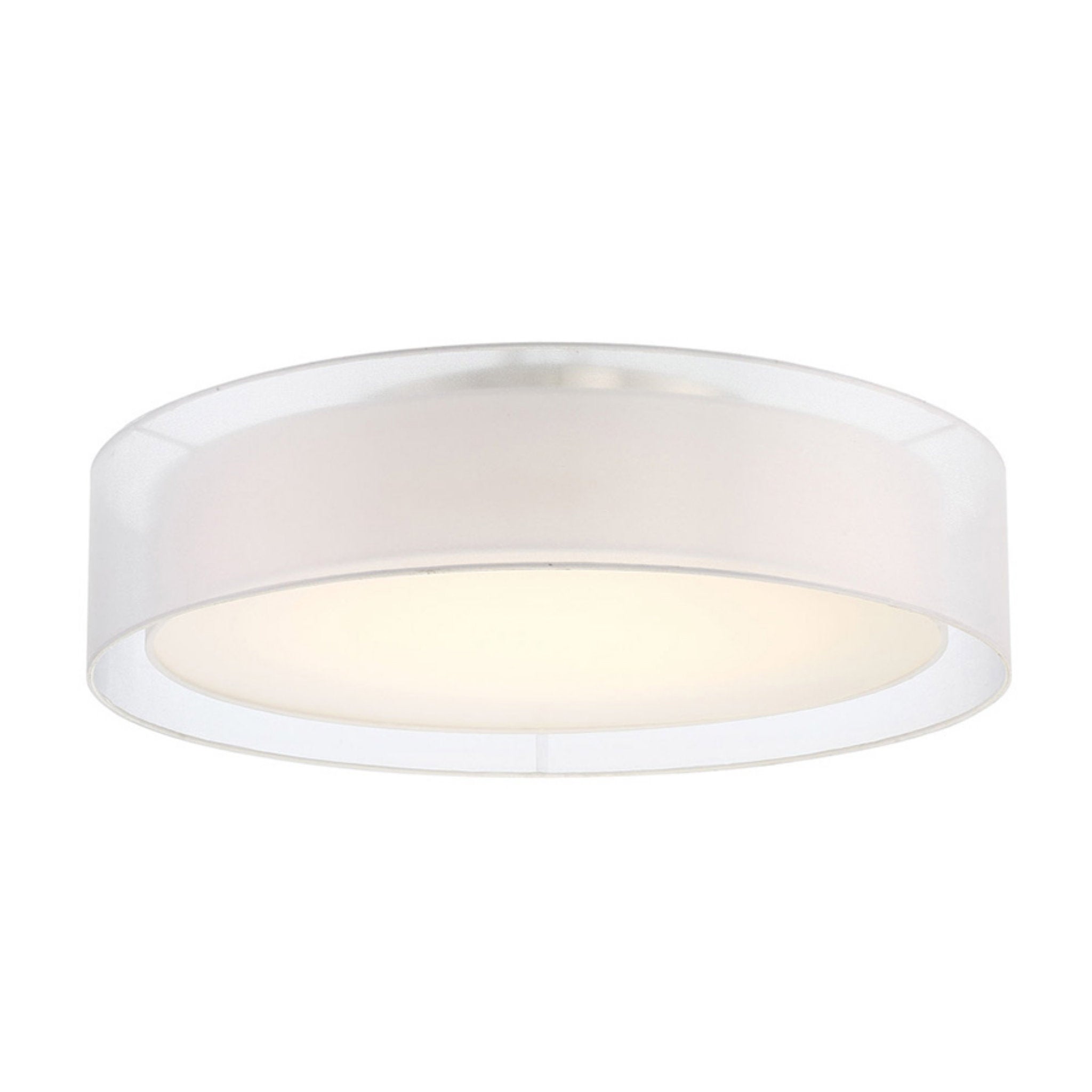 Modern Forms FM-16830-BN 3000K 47.5 Watt Metropolis LED Semi Flush Mount in Brushed Nickel