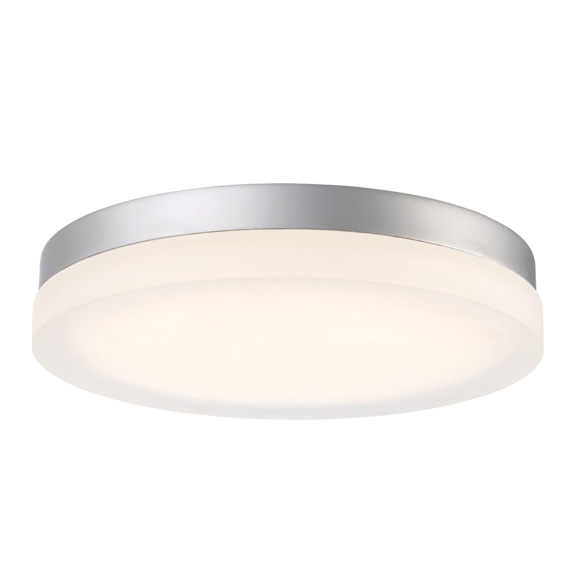 Circa 15in LED Round Flush Mount 2700K in Titanium