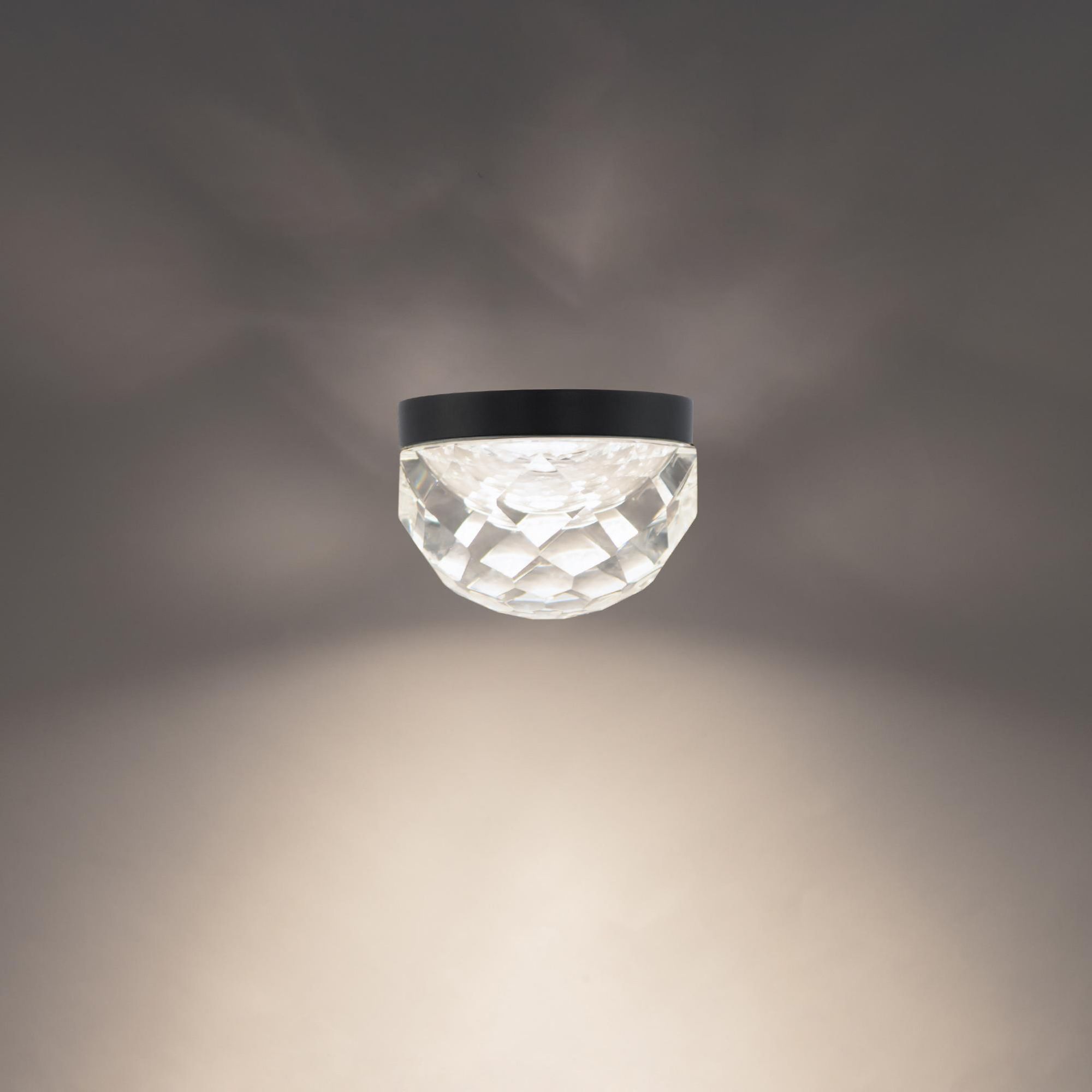 Cascade 6in LED Flush Mount 3000K in Black