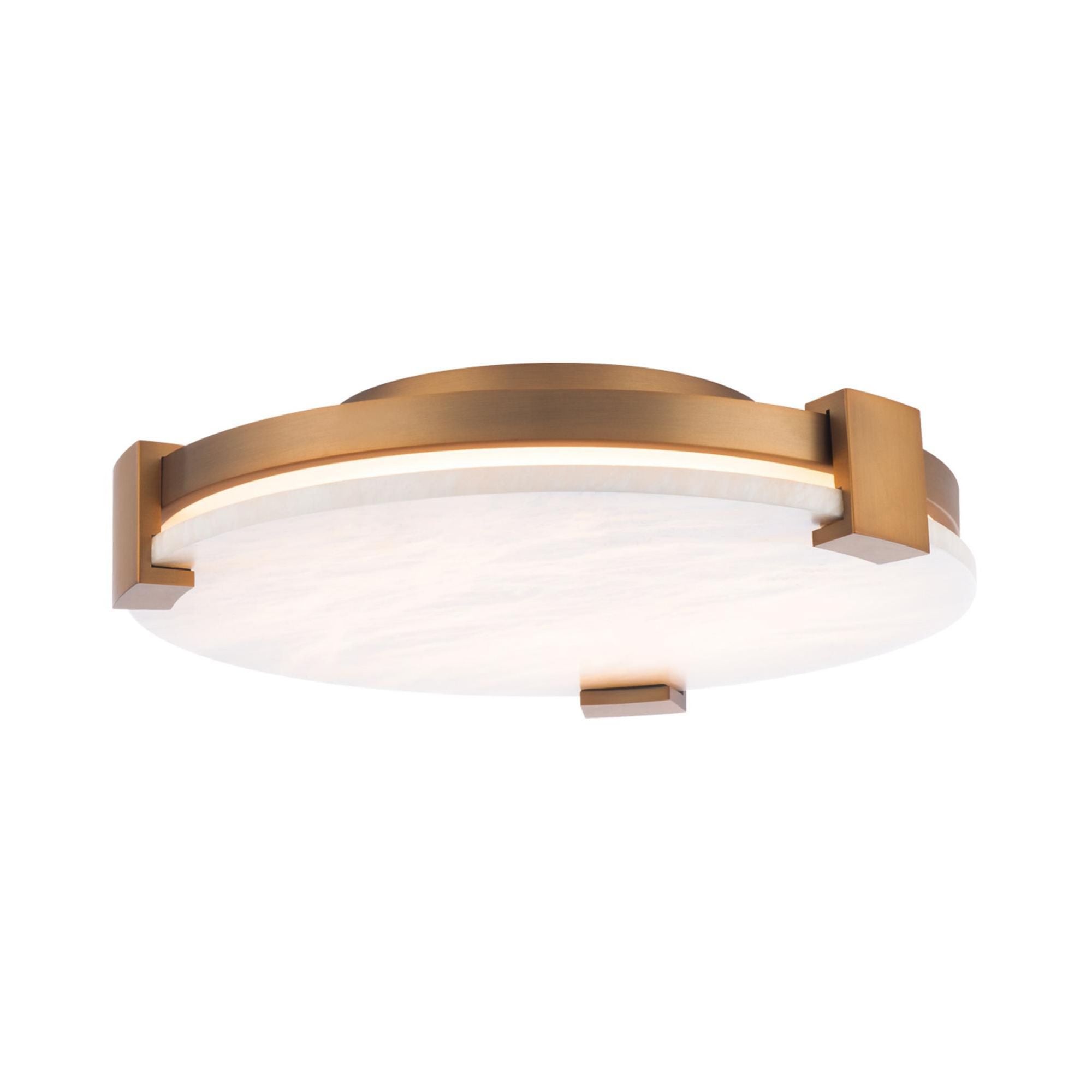 Catalonia 17in LED Flush Mount 3000K in Aged Brass