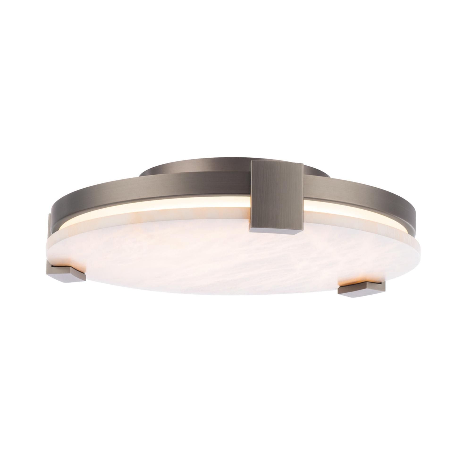 Catalonia 17in LED Flush Mount 3000K in Antique Nickel