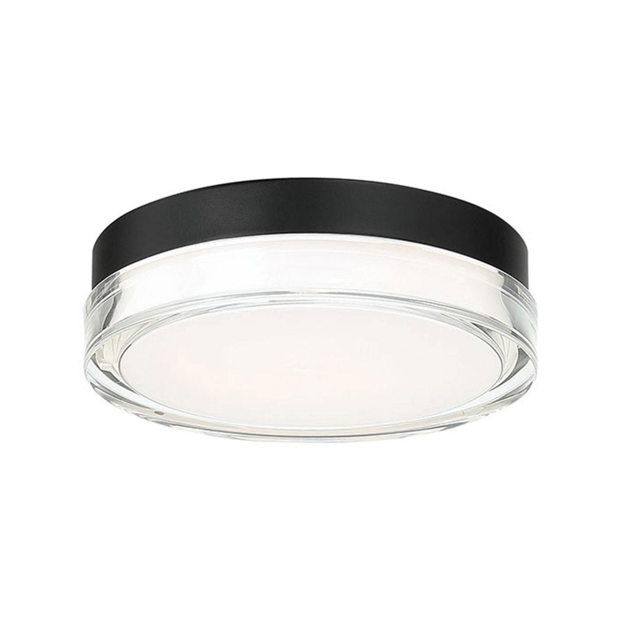 Pi 9in LED Round Flush Mount 2700K in Black