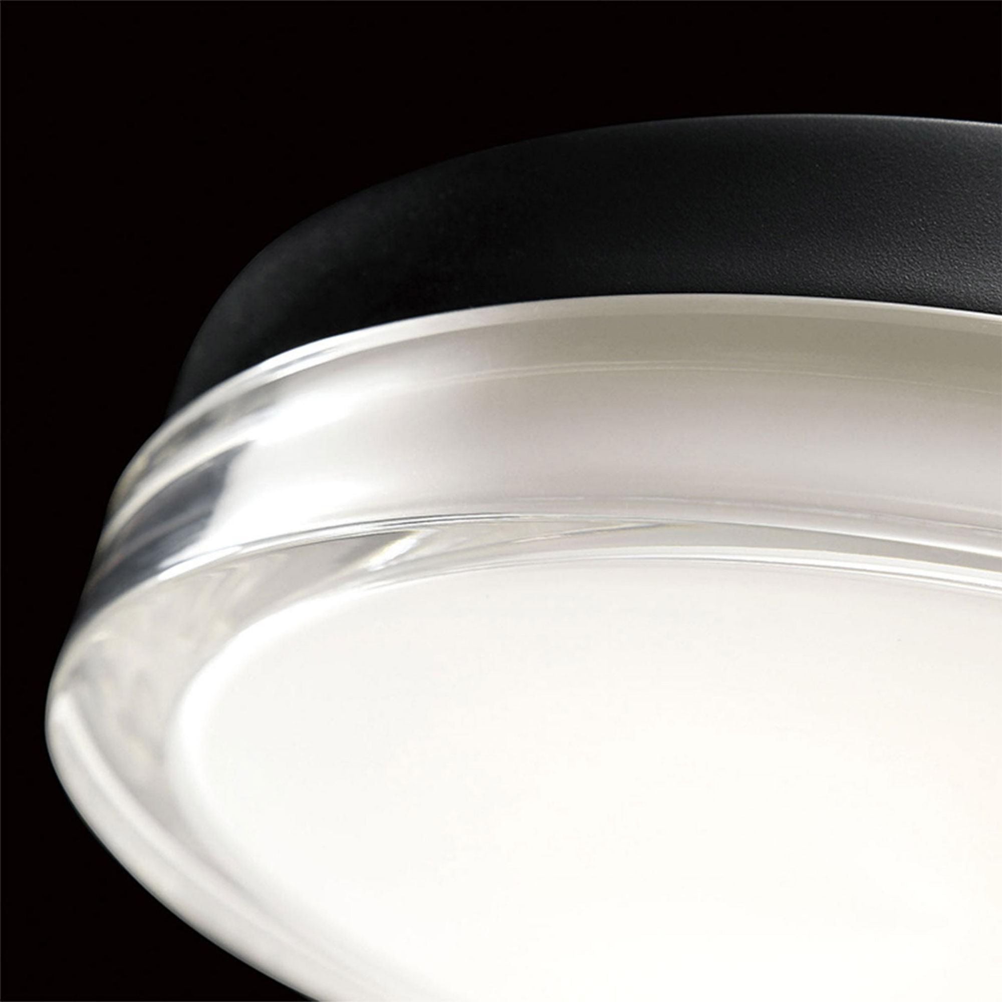 Pi 9in LED Round Flush Mount 2700K in Black