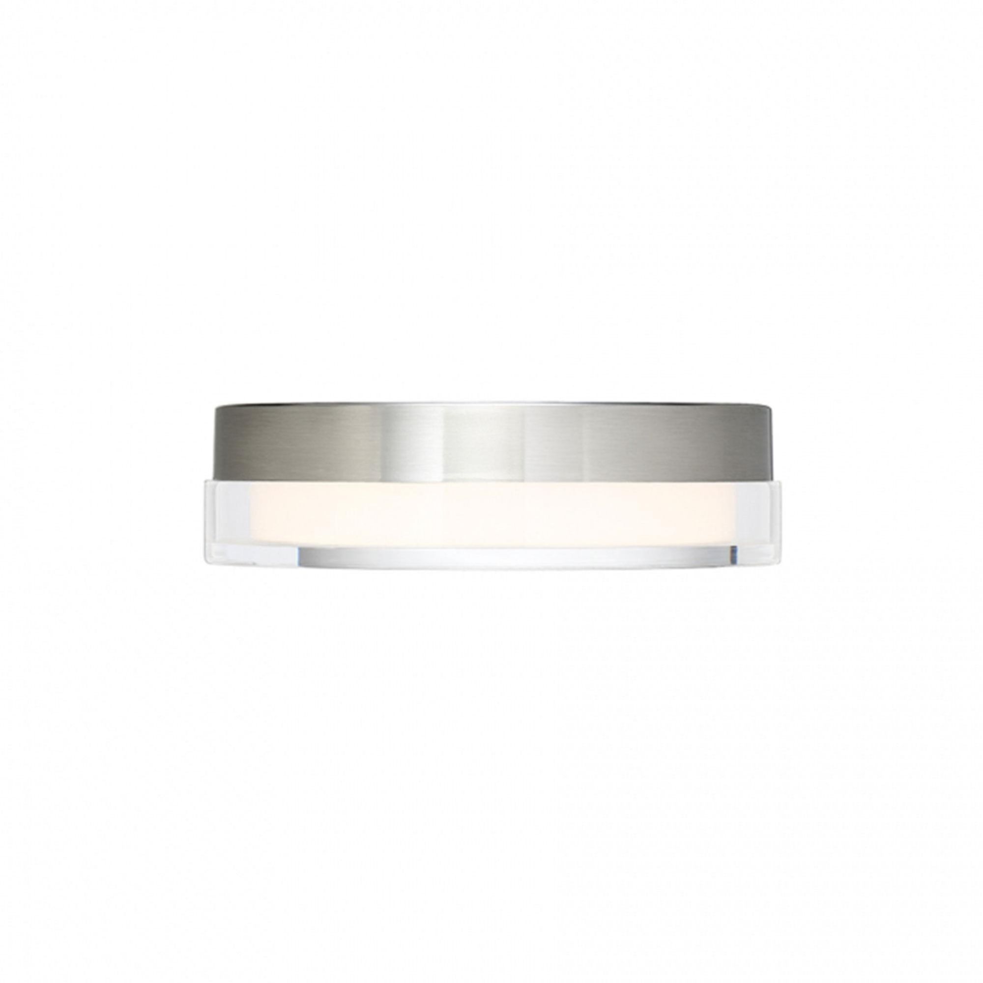 Pi 9in LED Round Flush Mount 2700K in Stainless Steel