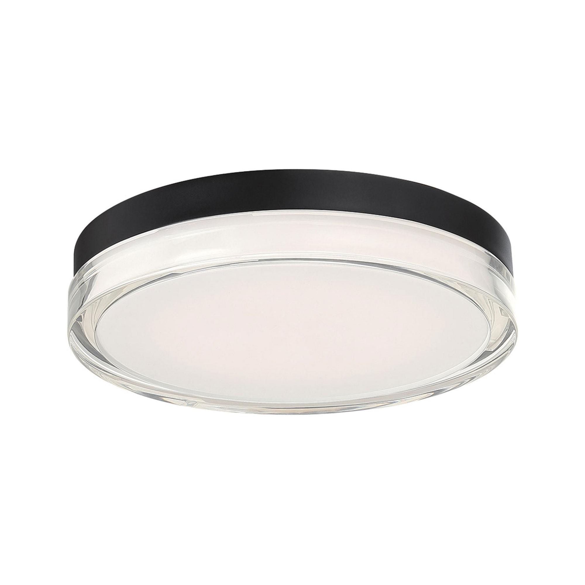Pi 12in LED Round Flush Mount 2700K in Black