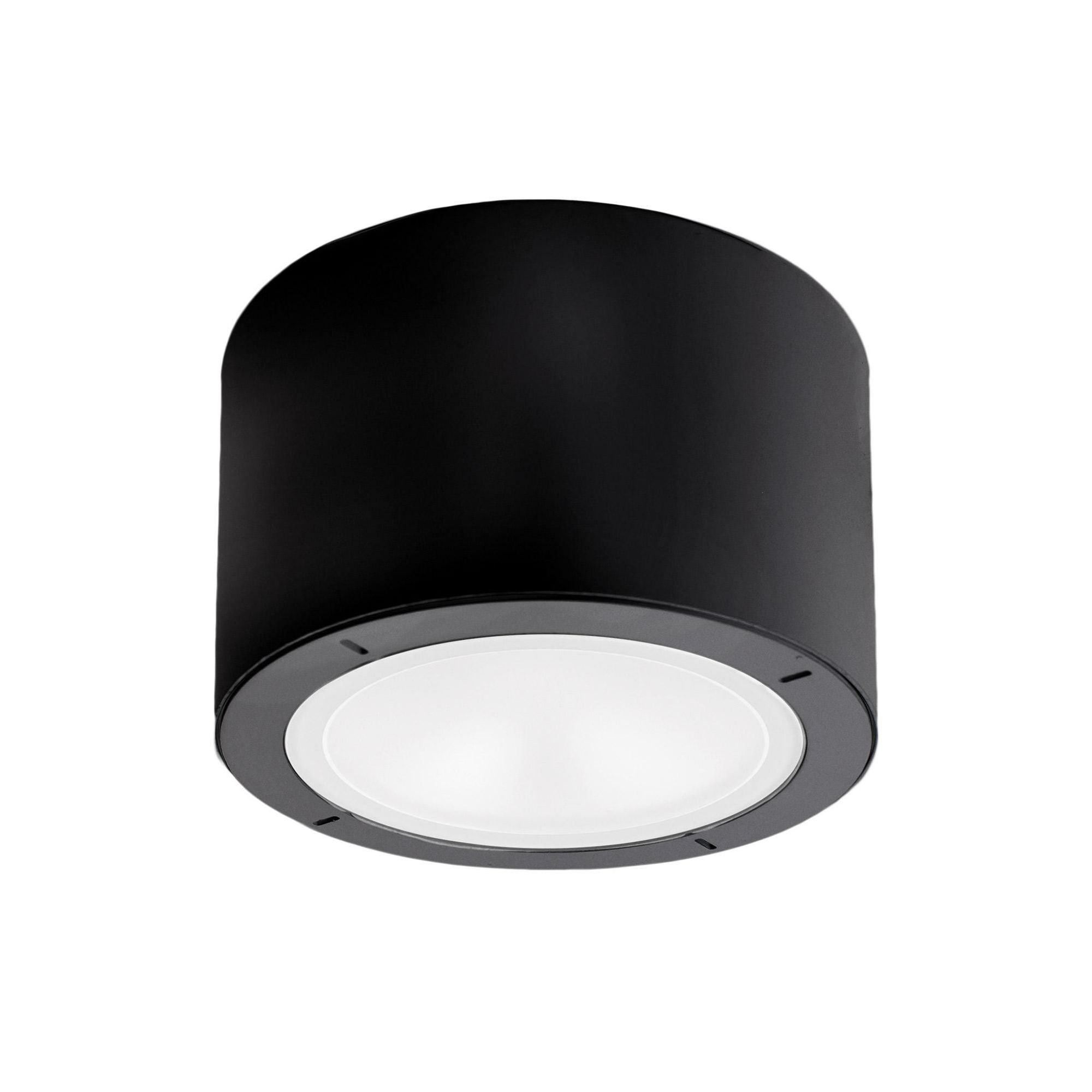 Vessel 5.5in LED Outdoor Flush Mount 2700K in Black