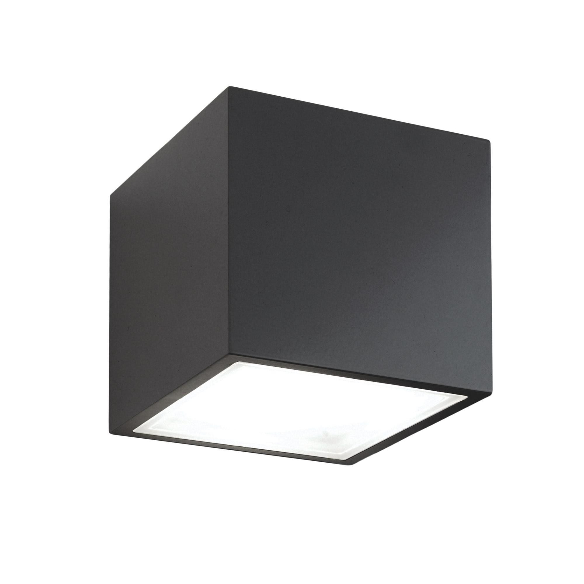Bloc 5.5in LED Outdoor Flush Mount 2700K in Black