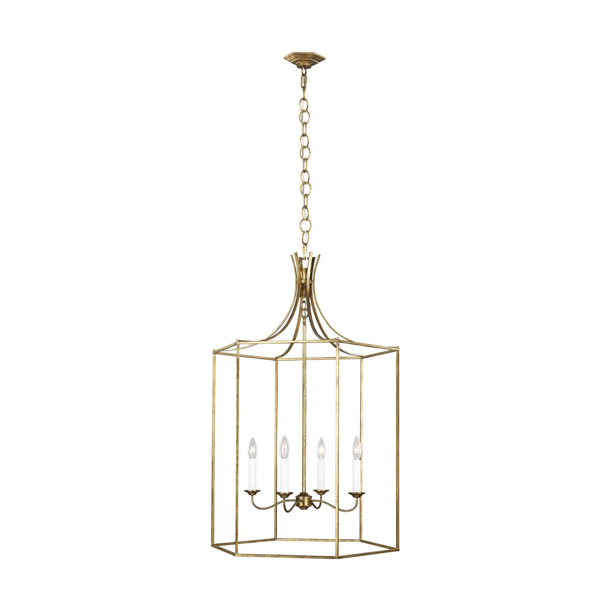 Alexa Hampton Bantry House Large Lantern in Antique Gild