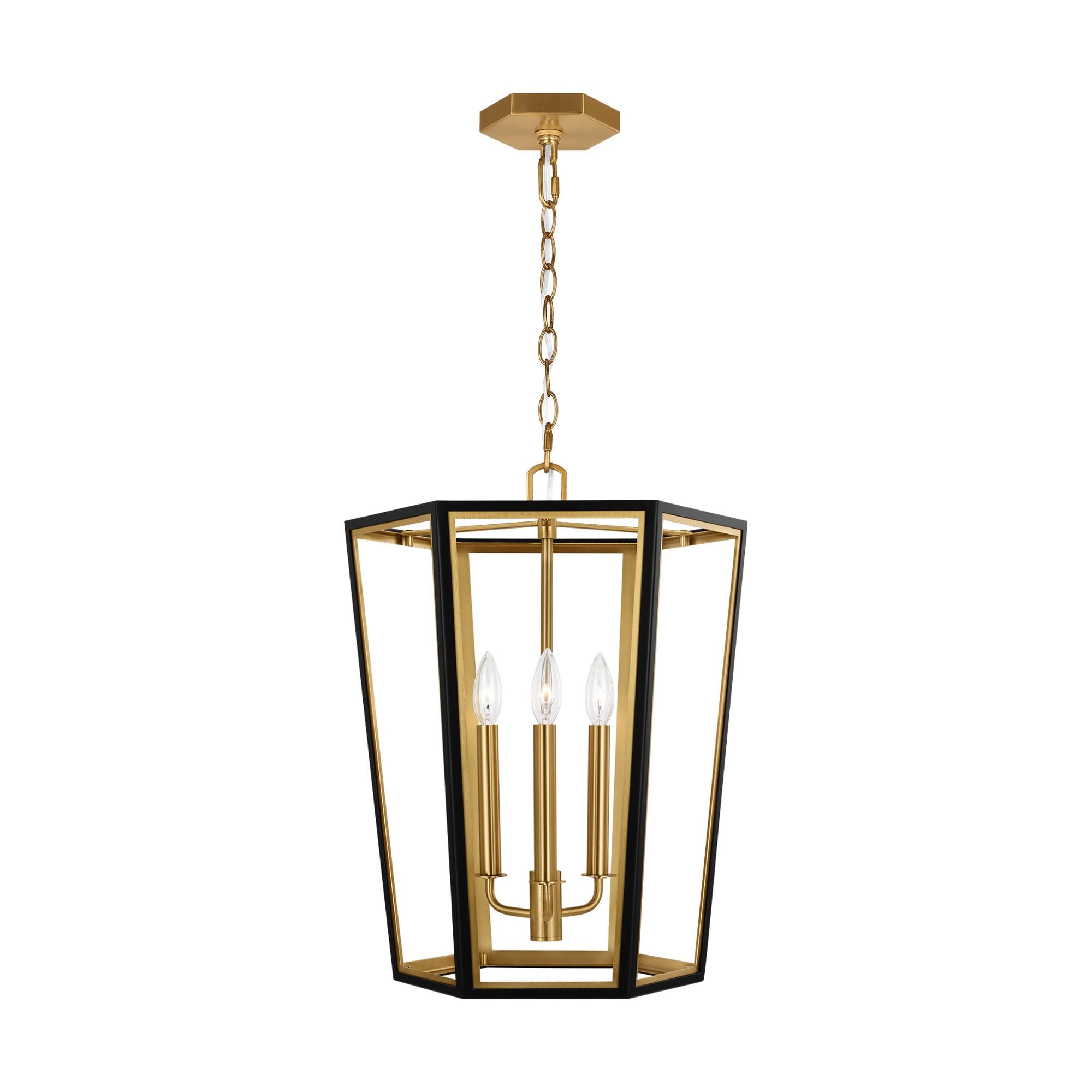 Alexa Hampton Curt Small Lantern in Midnight Black