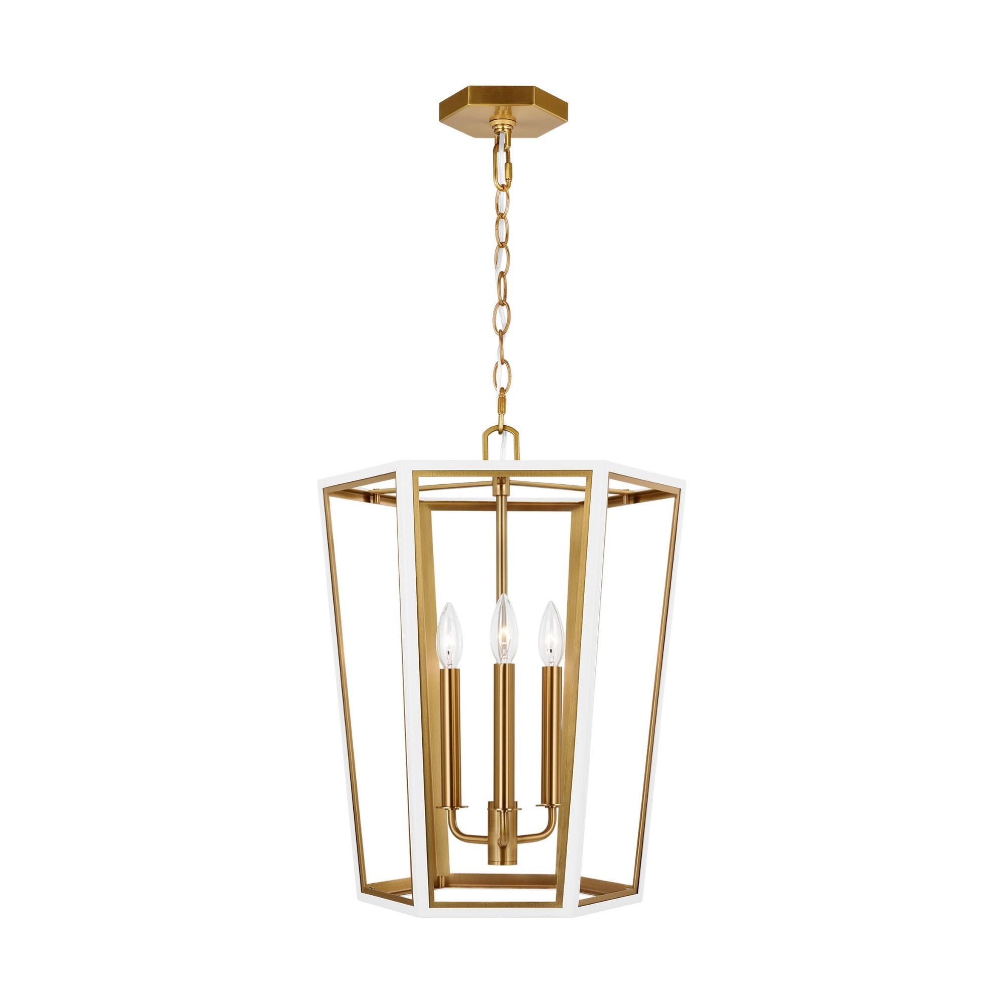 Alexa Hampton Curt Small Lantern in Matte White
