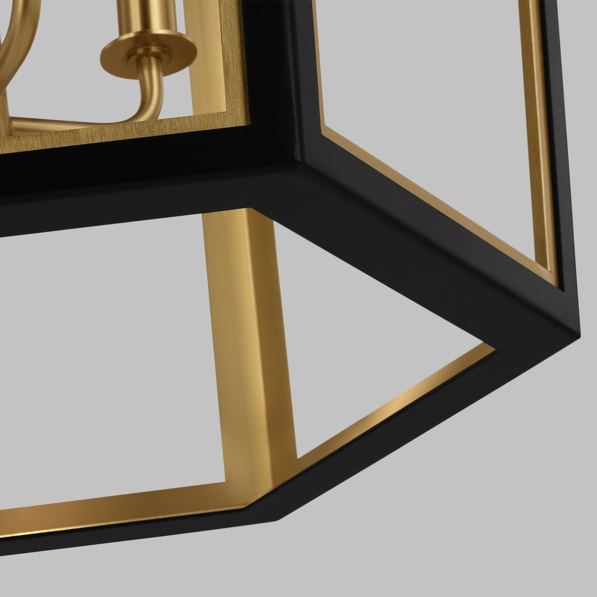 Alexa Hampton Curt Medium Lantern in Midnight Black