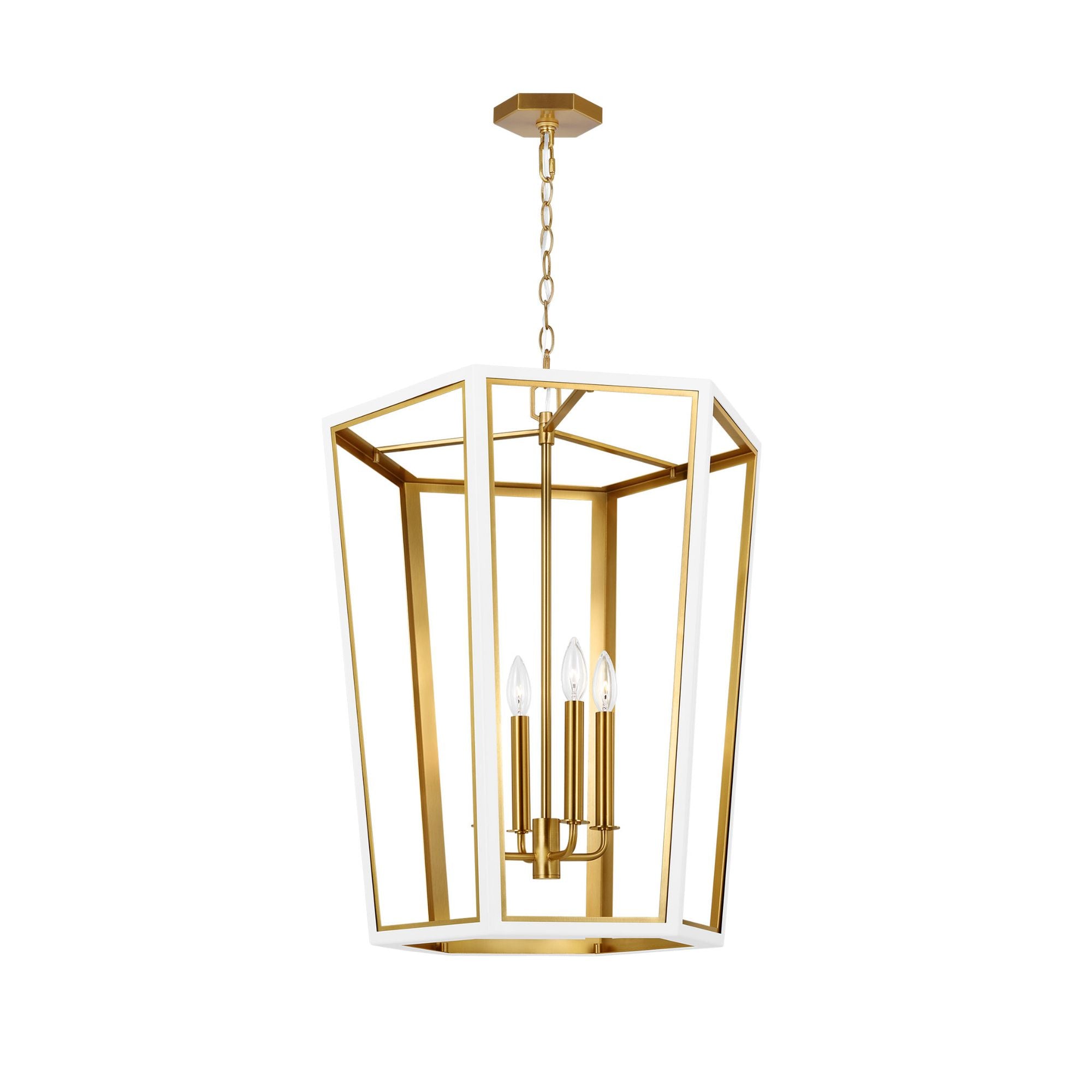 Alexa Hampton Curt Medium Lantern in Matte White