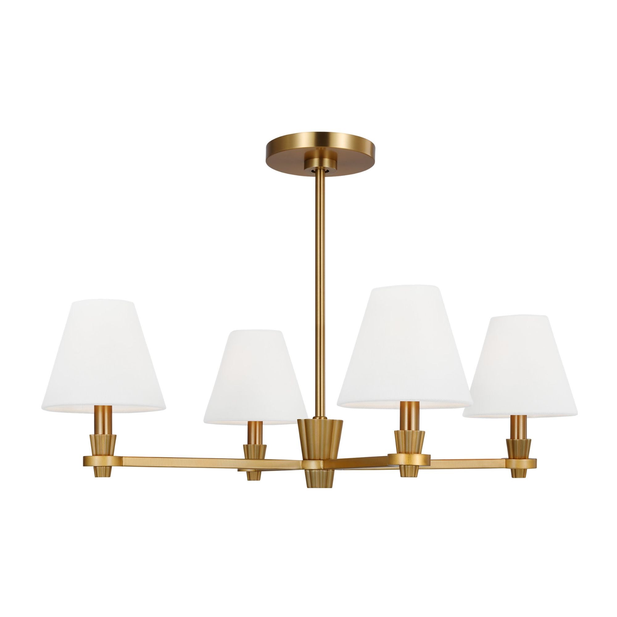 Alexa Hampton Paisley Medium Chandelier in Burnished Brass