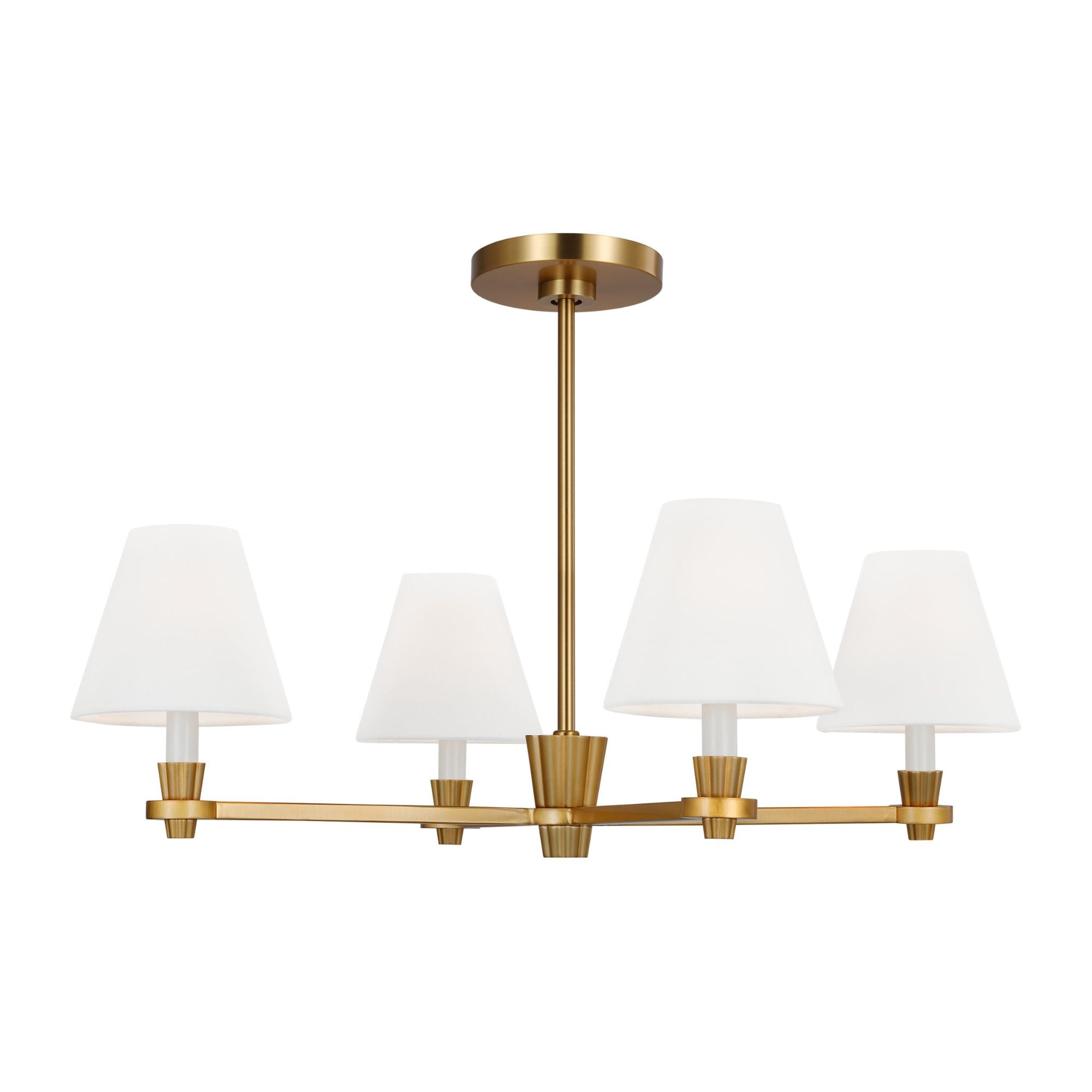 Alexa Hampton Paisley Medium Chandelier in Burnished Brass