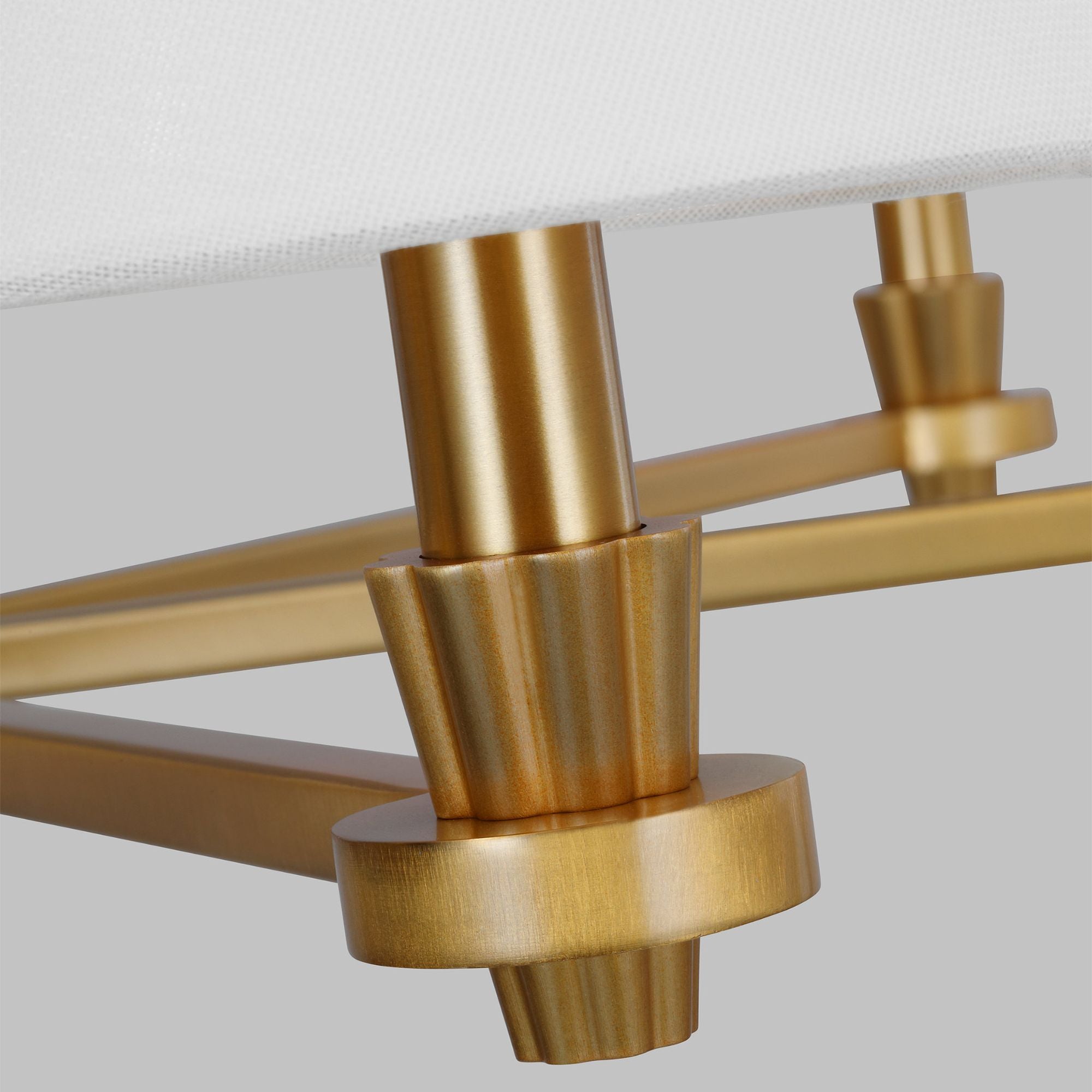 Alexa Hampton Paisley Large Chandelier in Burnished Brass