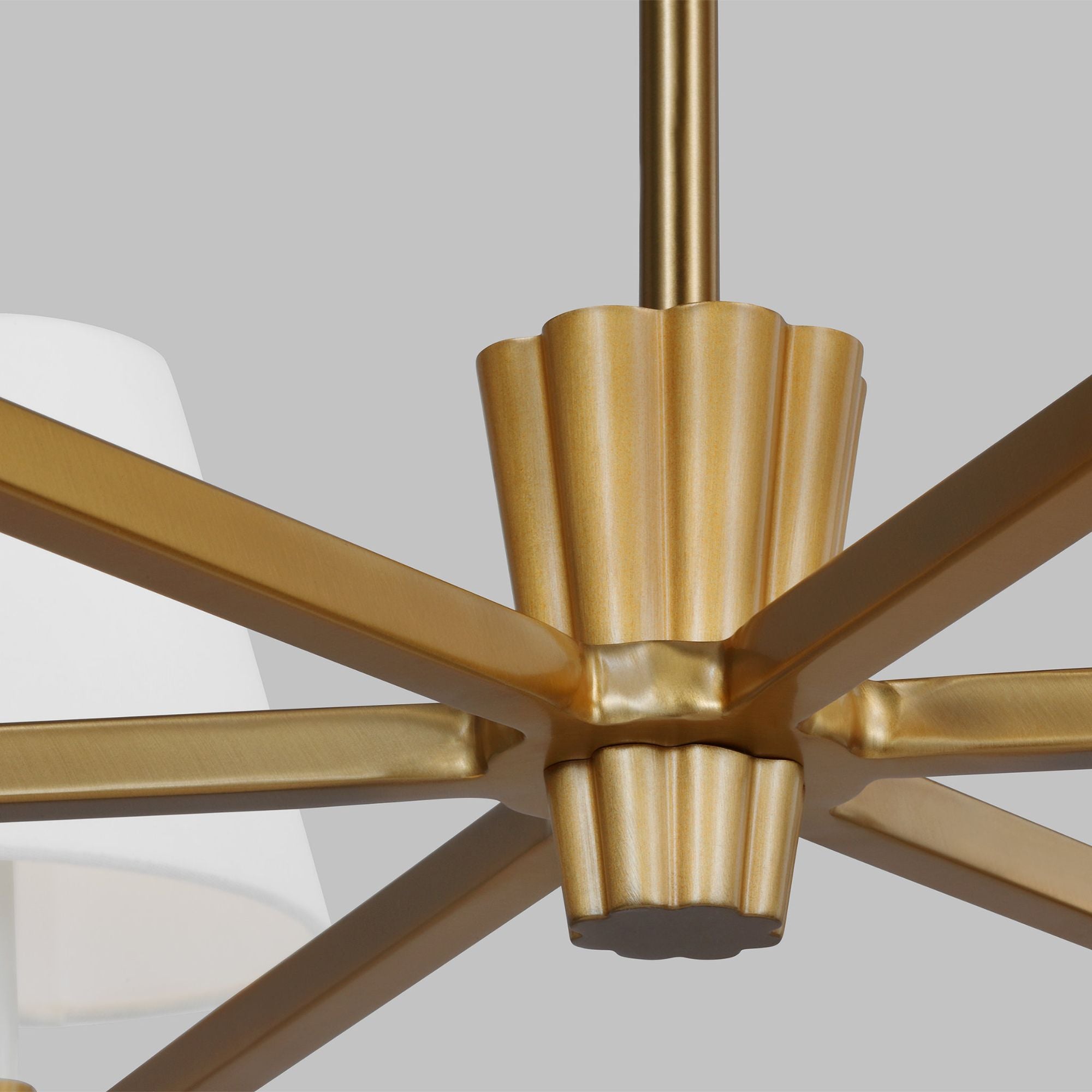 Alexa Hampton Paisley Large Chandelier in Burnished Brass