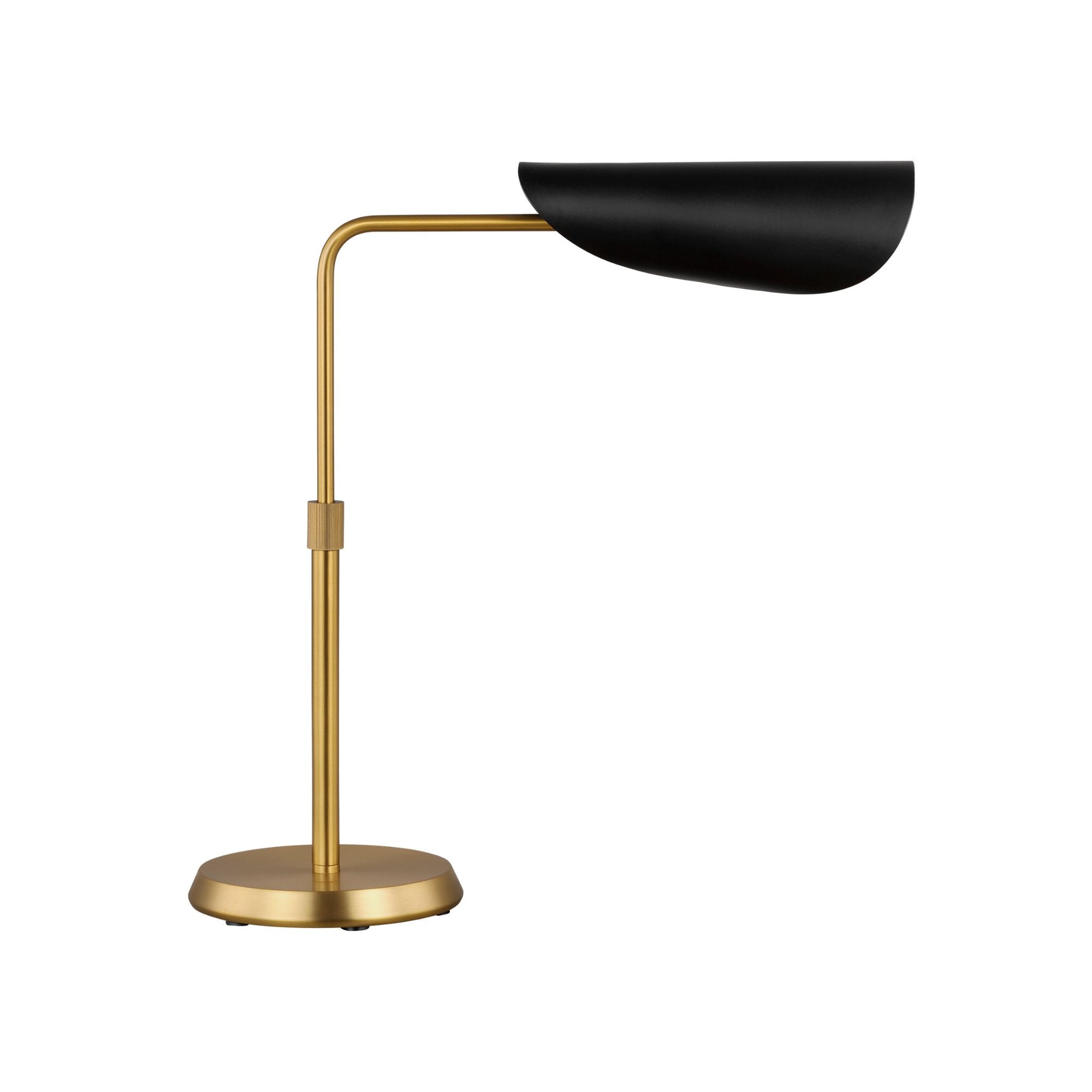 AERIN Tresa Task Table Lamp in Midnight Black and Burnished Brass