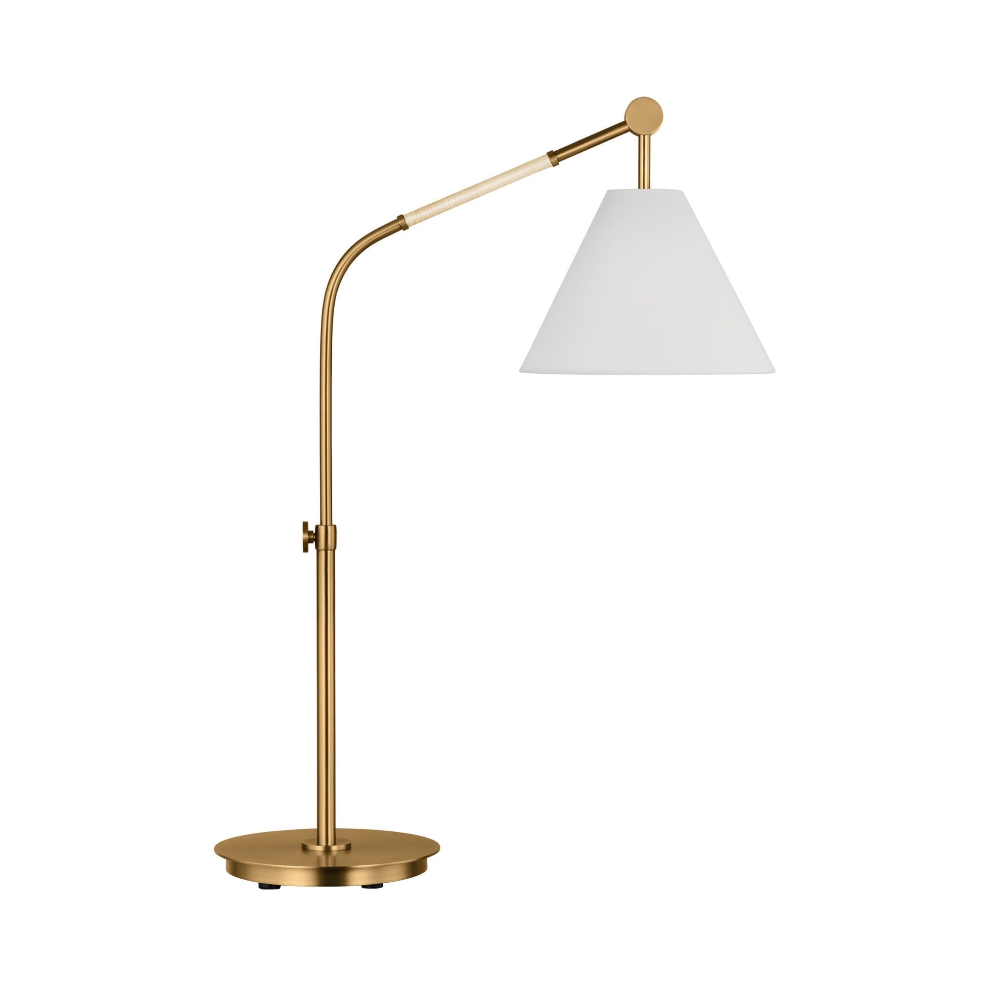 AERIN Remy Large Task Table Lamp in Burnished Brass