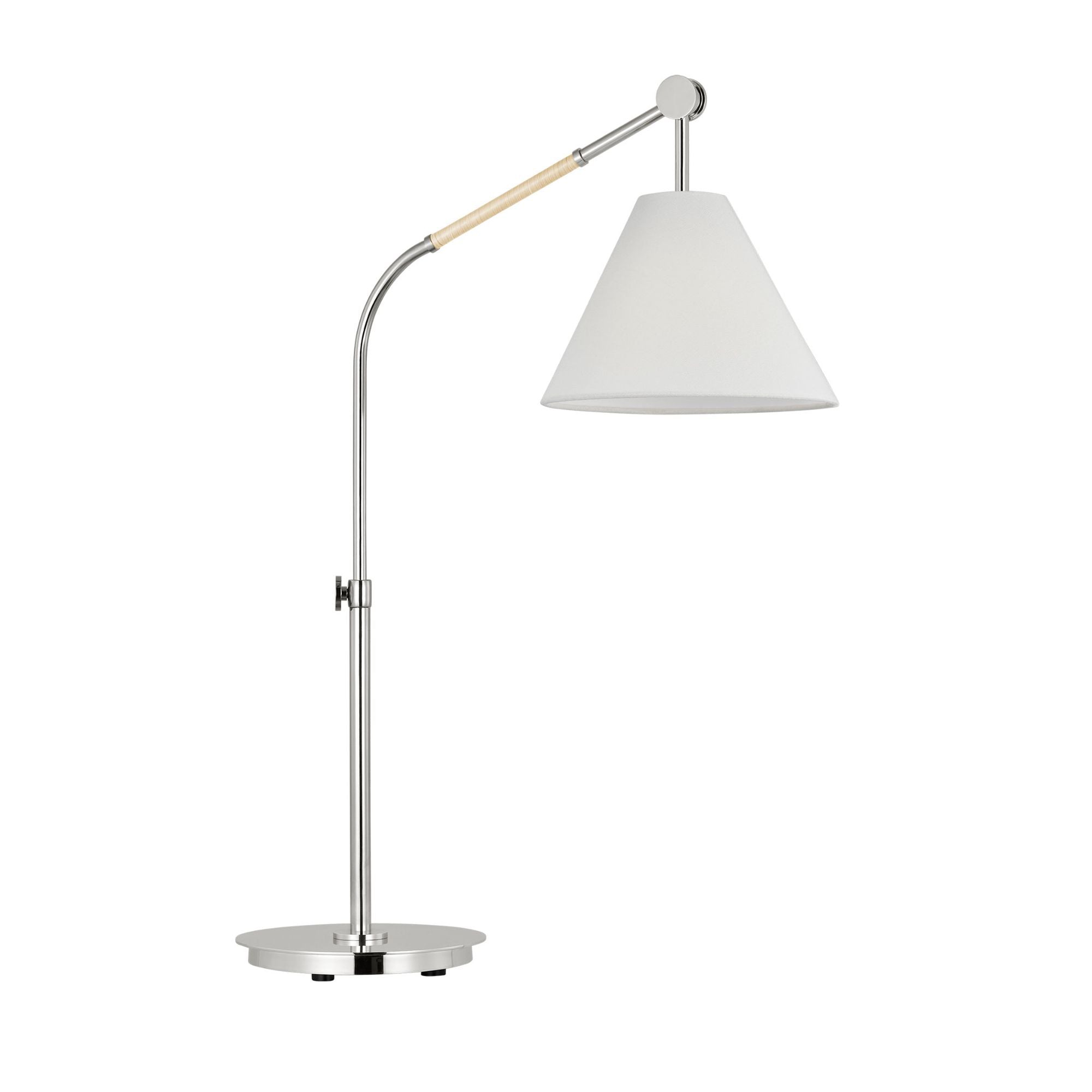 AERIN Remy Large Task Table Lamp in Polished Nickel