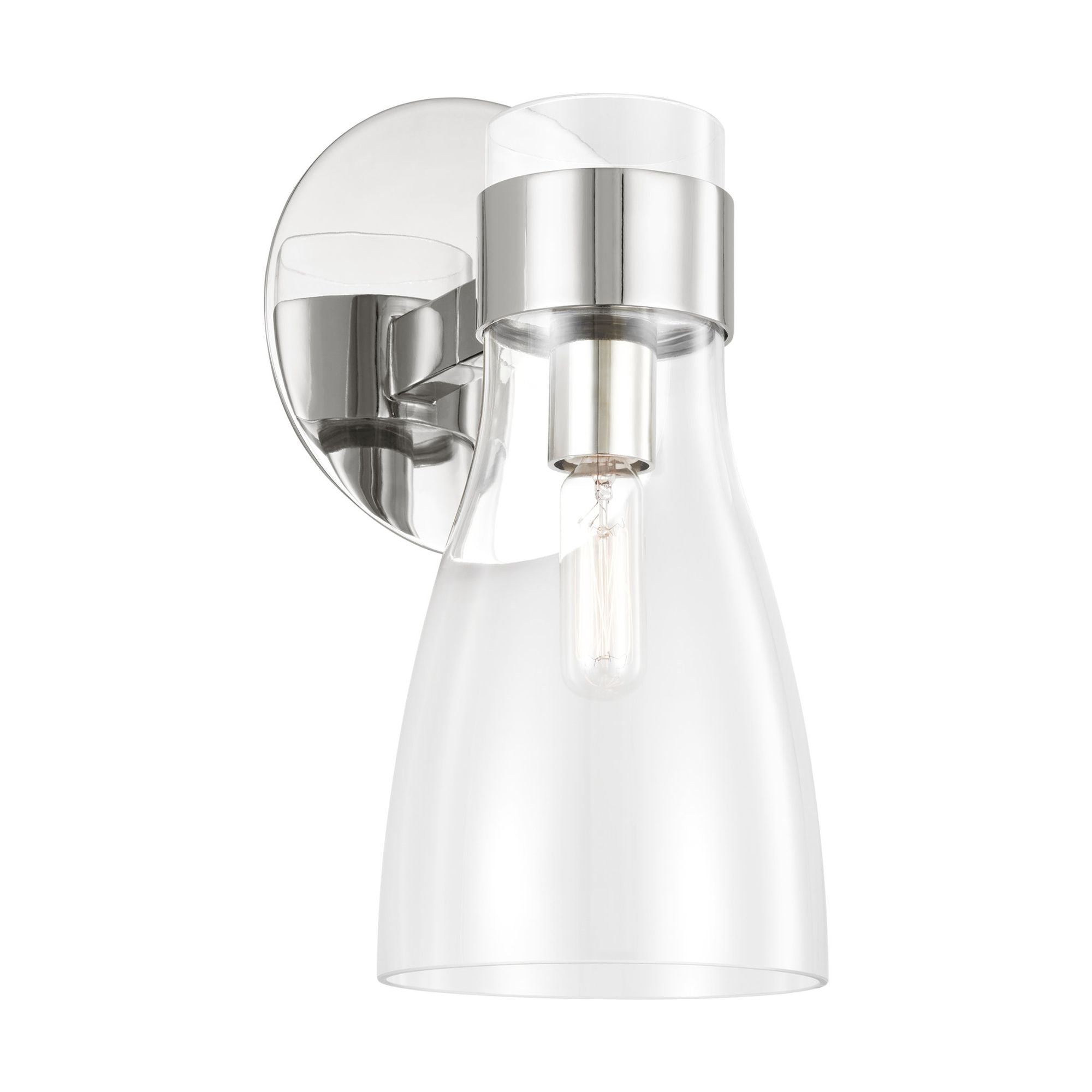 AERIN Moritz One Light Sconce in Polished Nickel