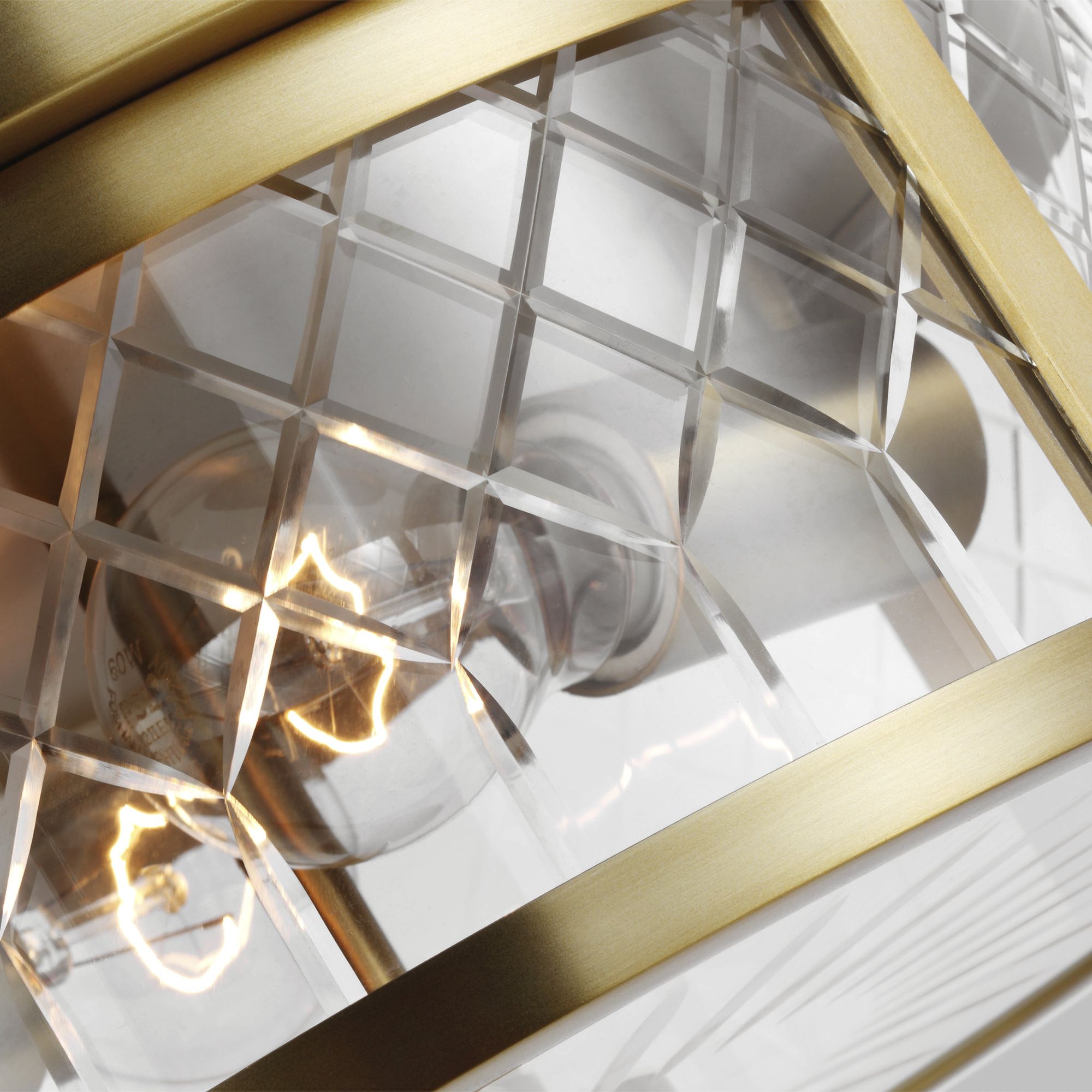 Alexa Hampton Alec Flush Mount in Burnished Brass