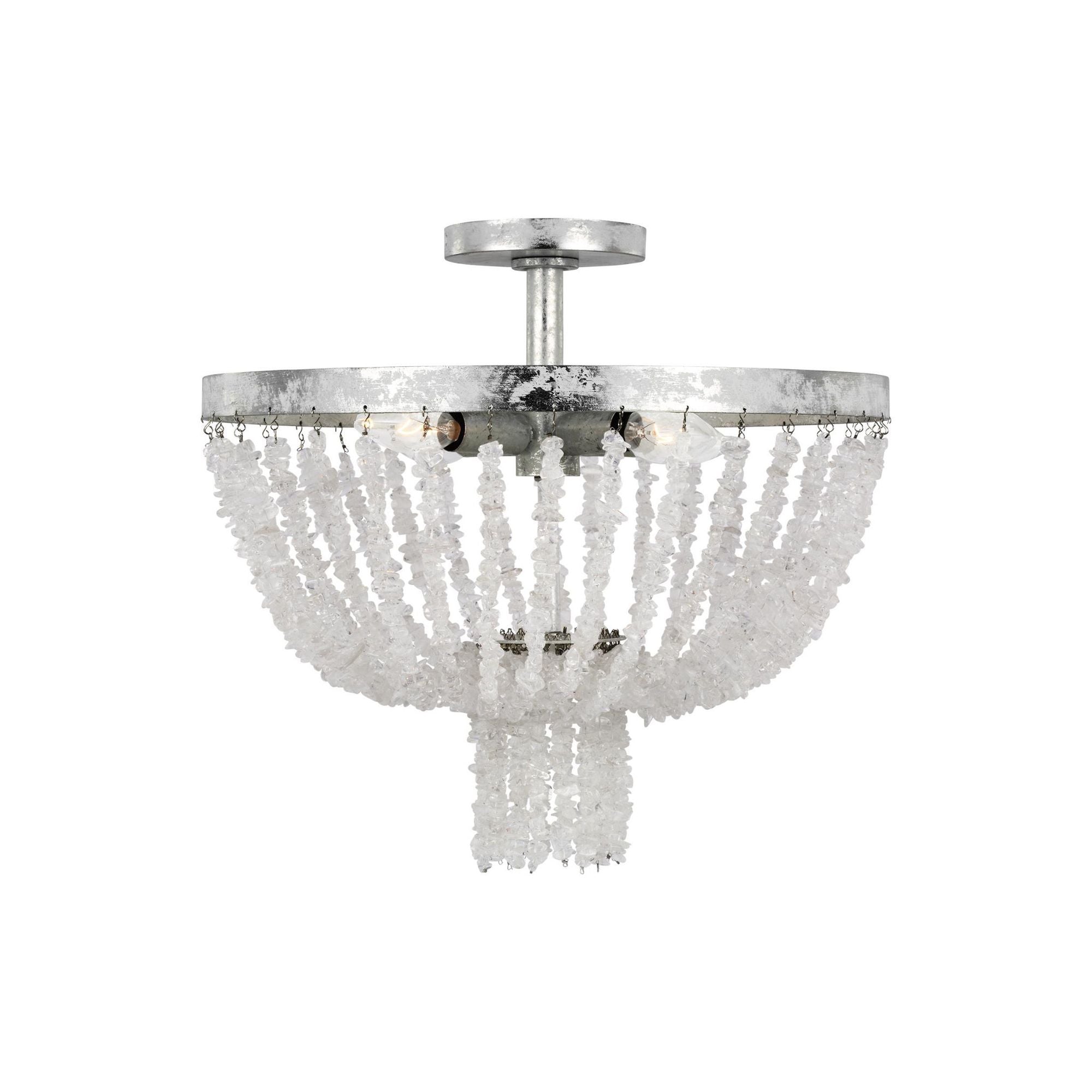 Alexa Hampton Leon Flush Mount in Salt Mist