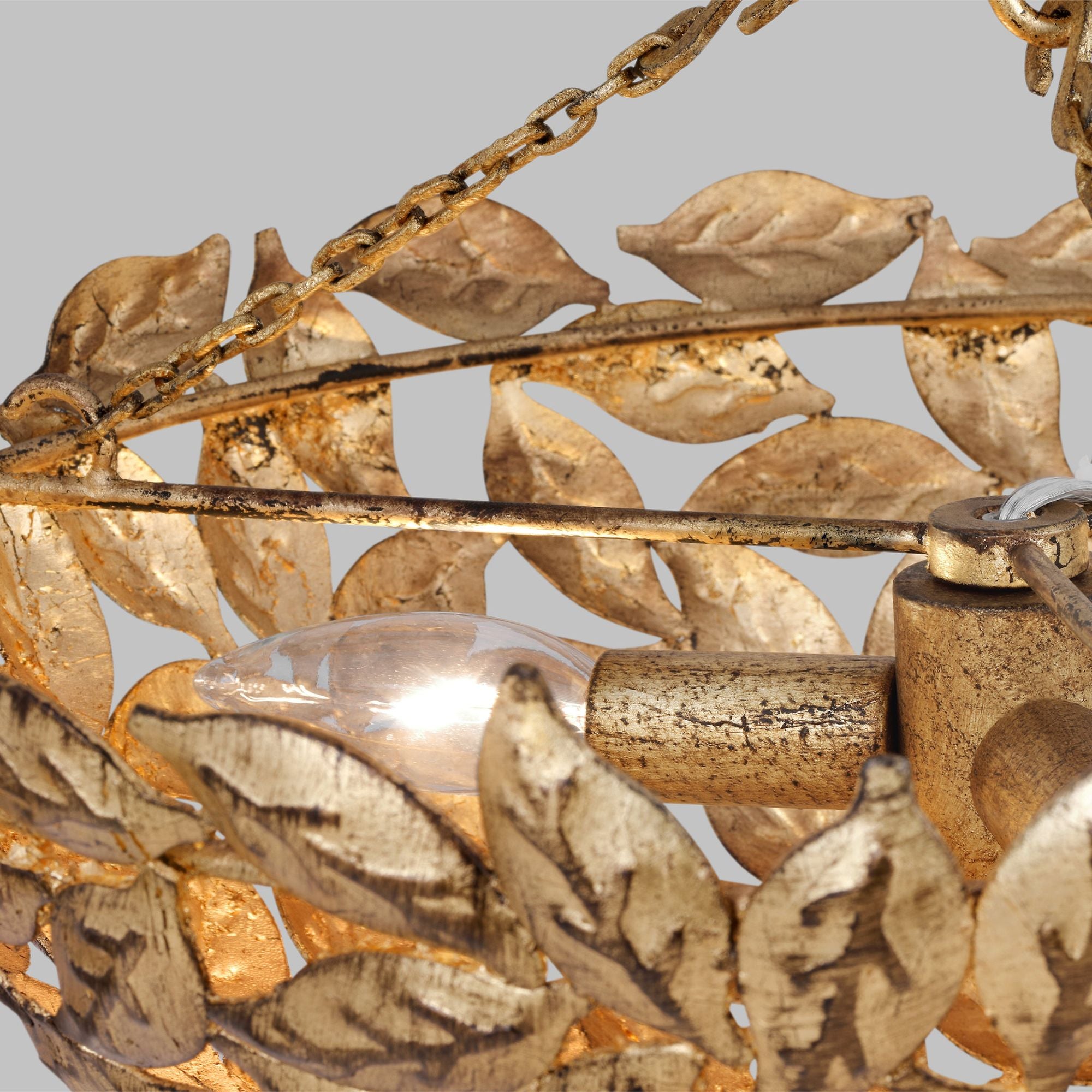 Alexa Hampton Kelan Semi Flush Mount in Antique Gild