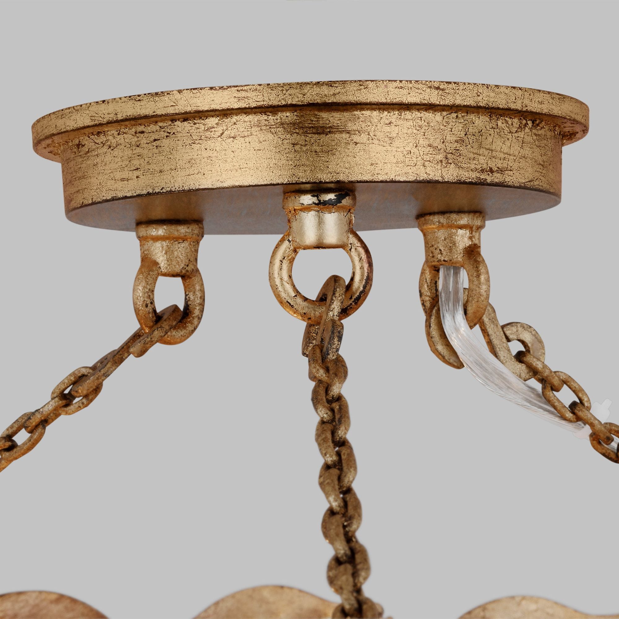 Alexa Hampton Kelan Semi Flush Mount in Antique Gild