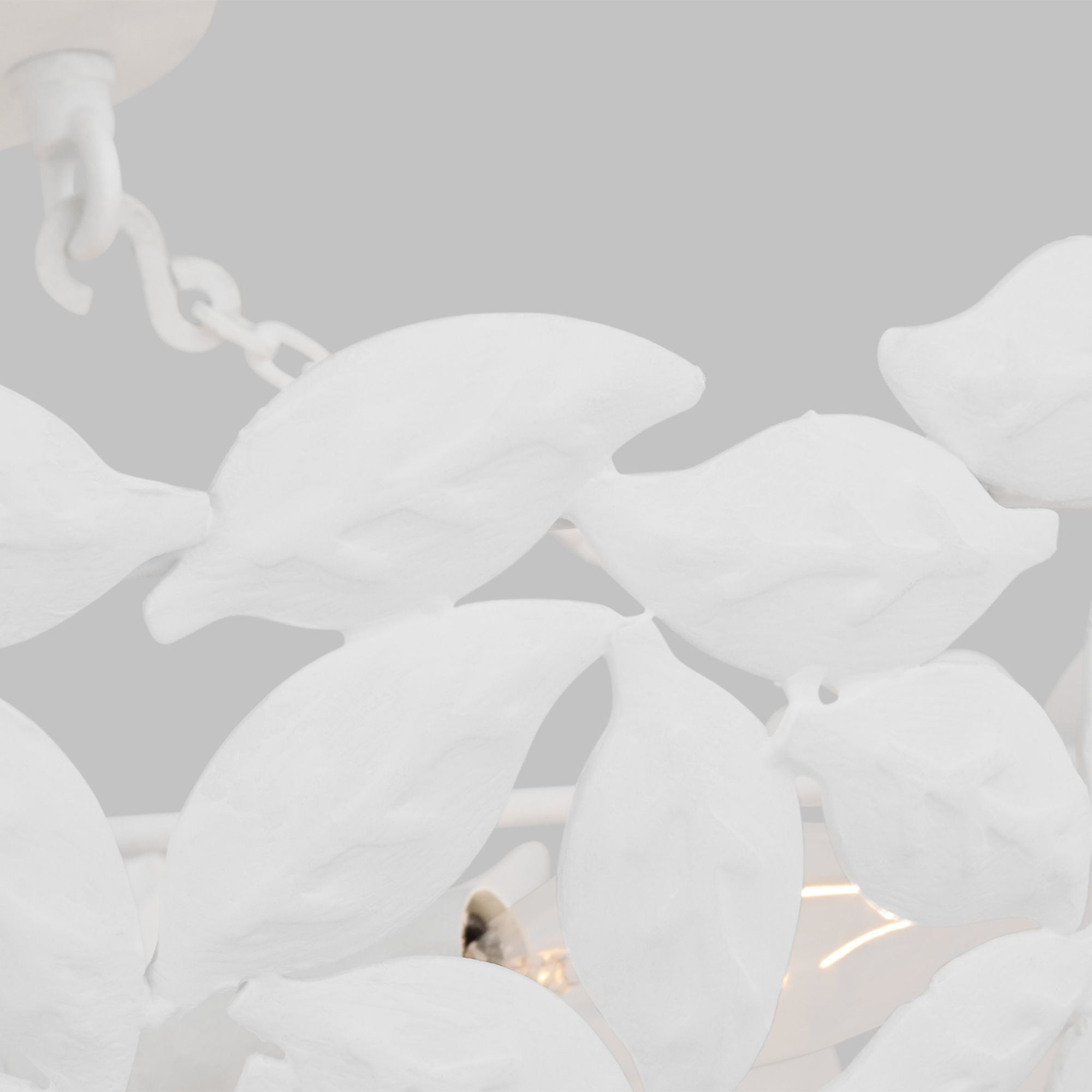 Alexa Hampton Kelan Semi Flush Mount in Textured White