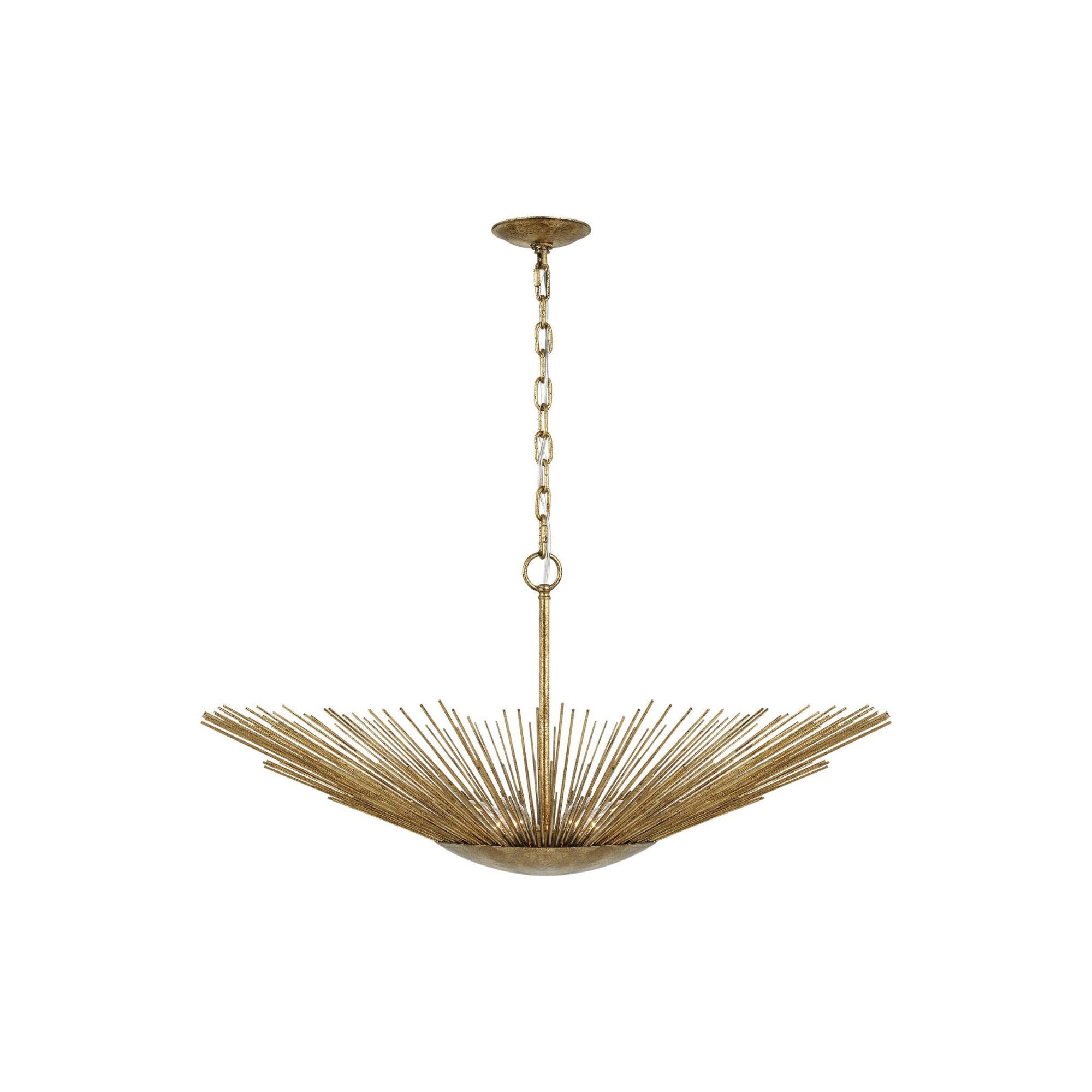 Alexa Hampton Helios Wide Pendant in Antique Gild
