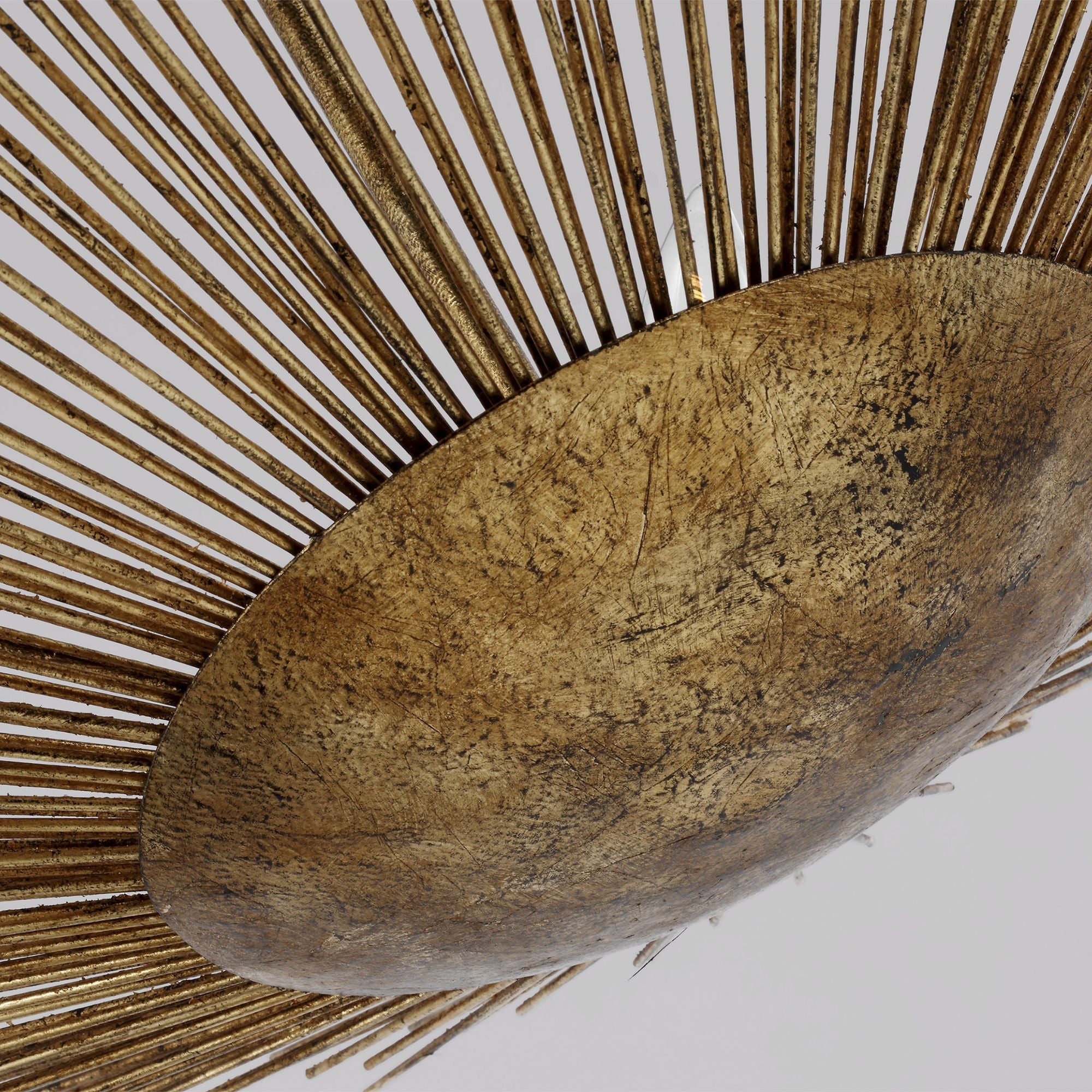 Alexa Hampton Helios Wide Pendant in Antique Gild