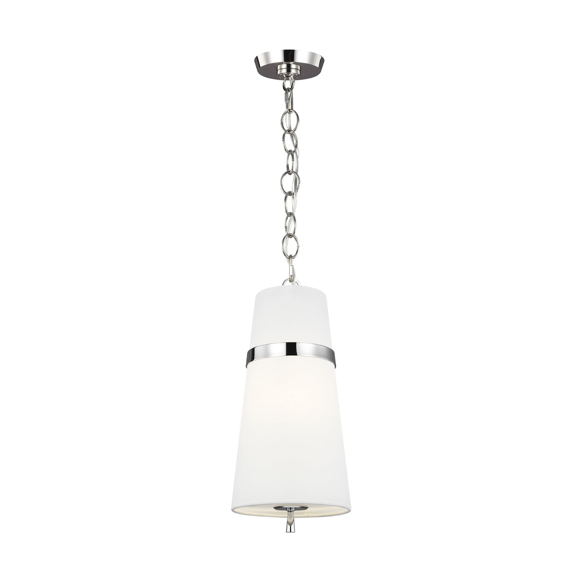 Alexa Hampton Cordtlandt Small Pendant in Polished Nickel
