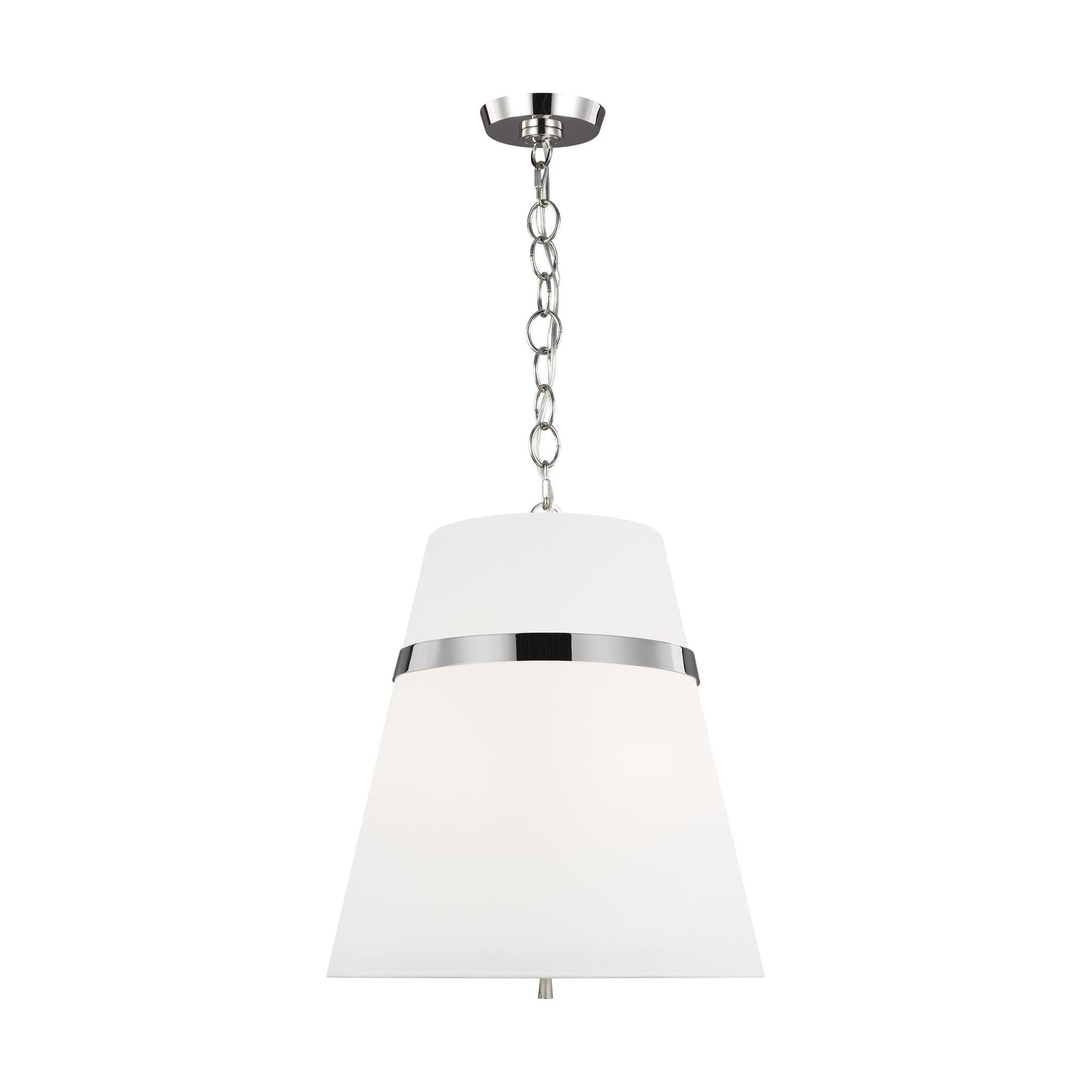 Alexa Hampton Cordtlandt Large Pendant in Polished Nickel