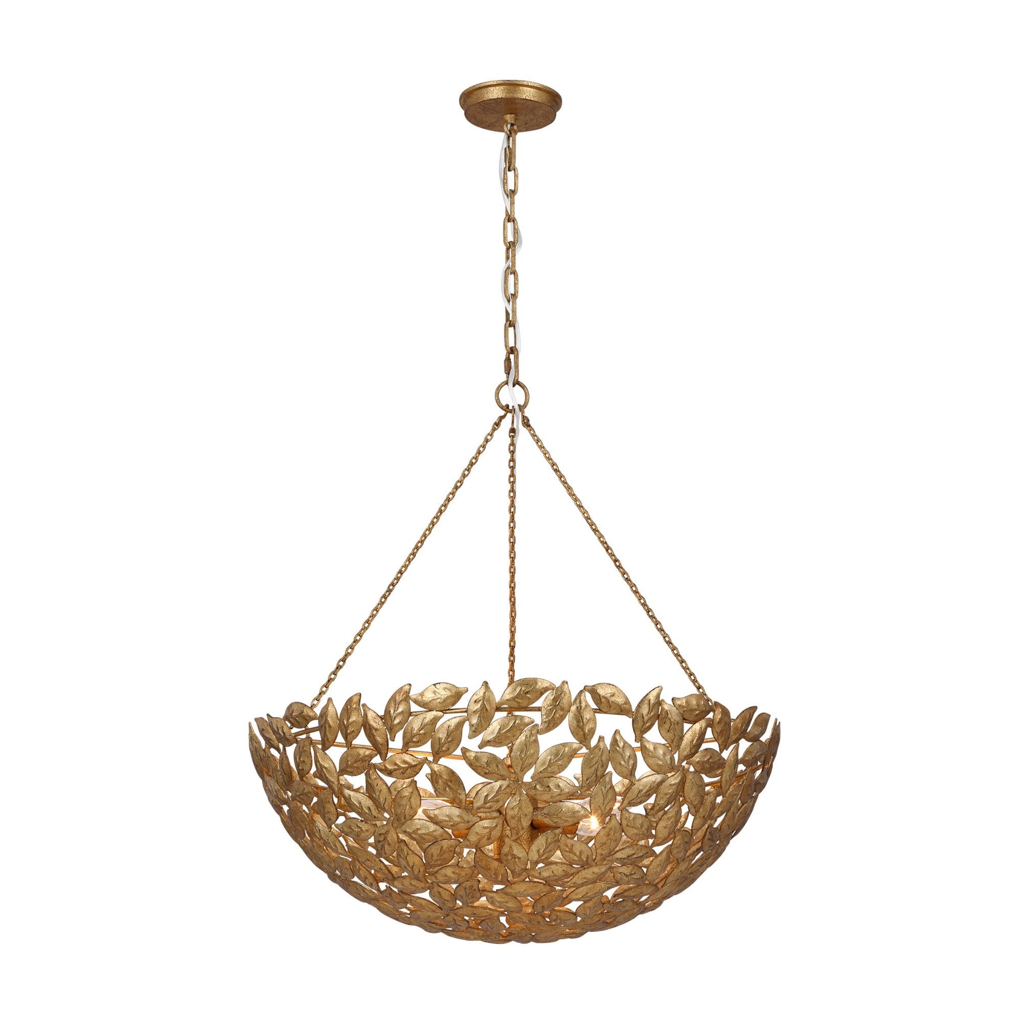 Alexa Hampton Kelan Large Pendant in Antique Gild
