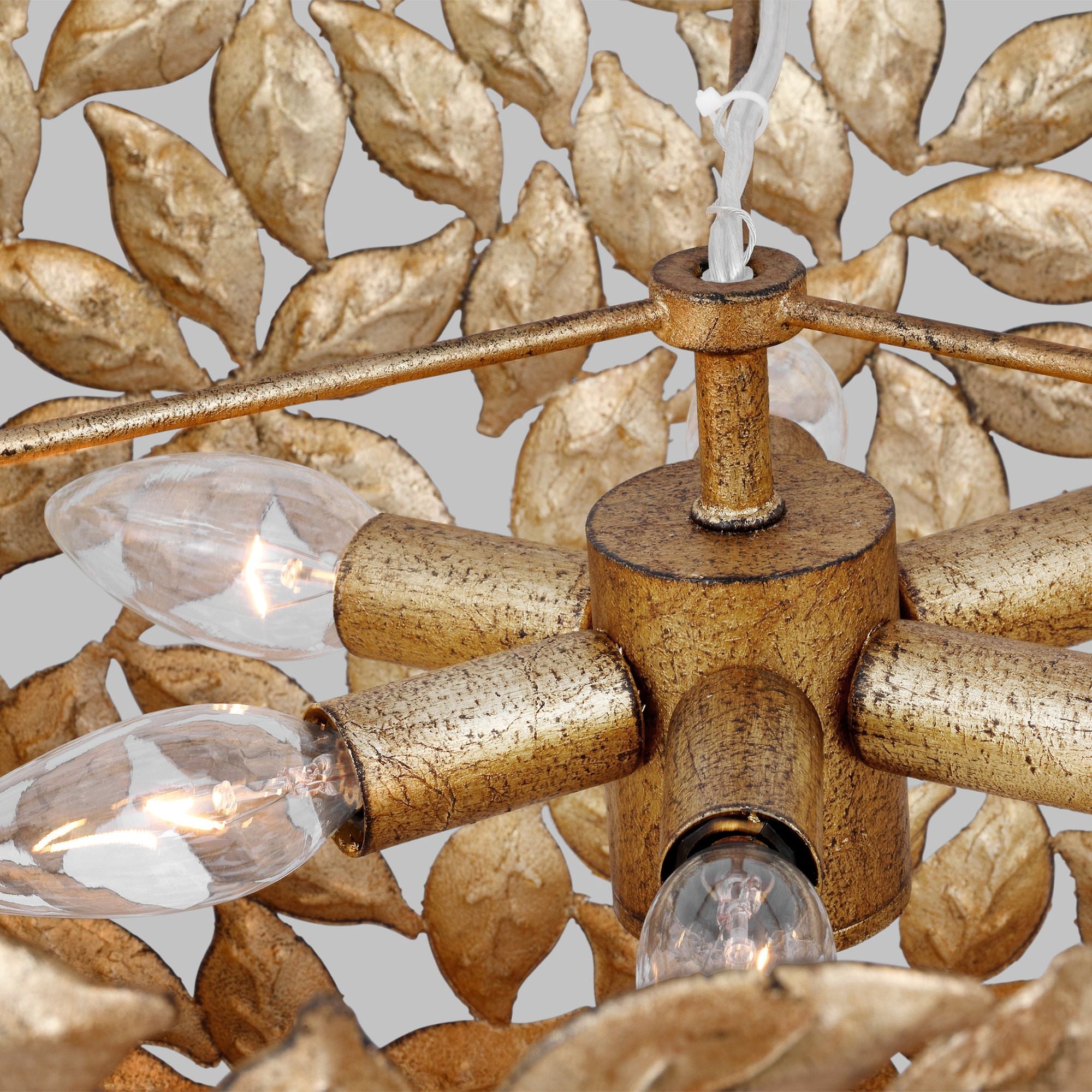 Alexa Hampton Kelan Large Pendant in Antique Gild