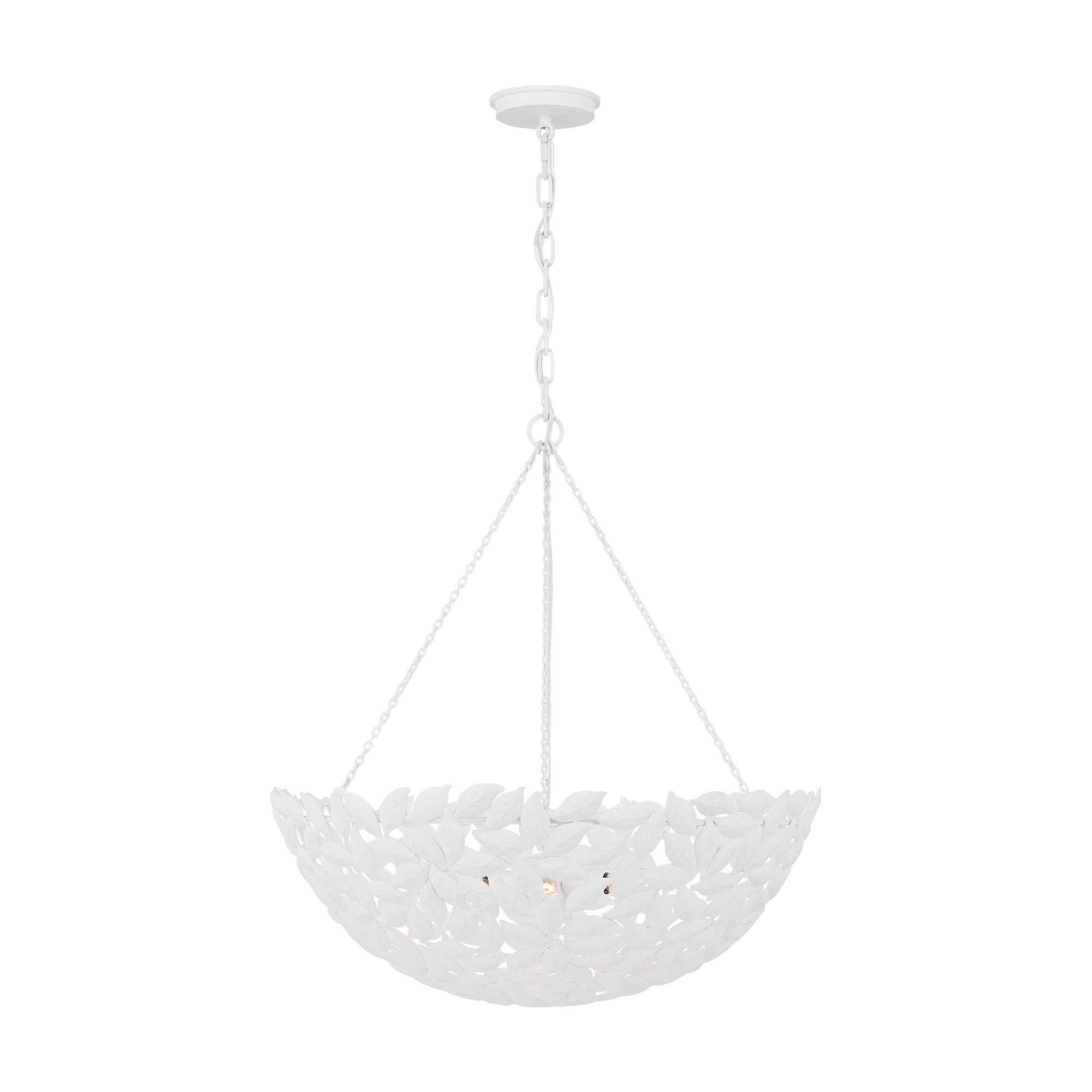 Alexa Hampton Kelan Large Pendant in Textured White