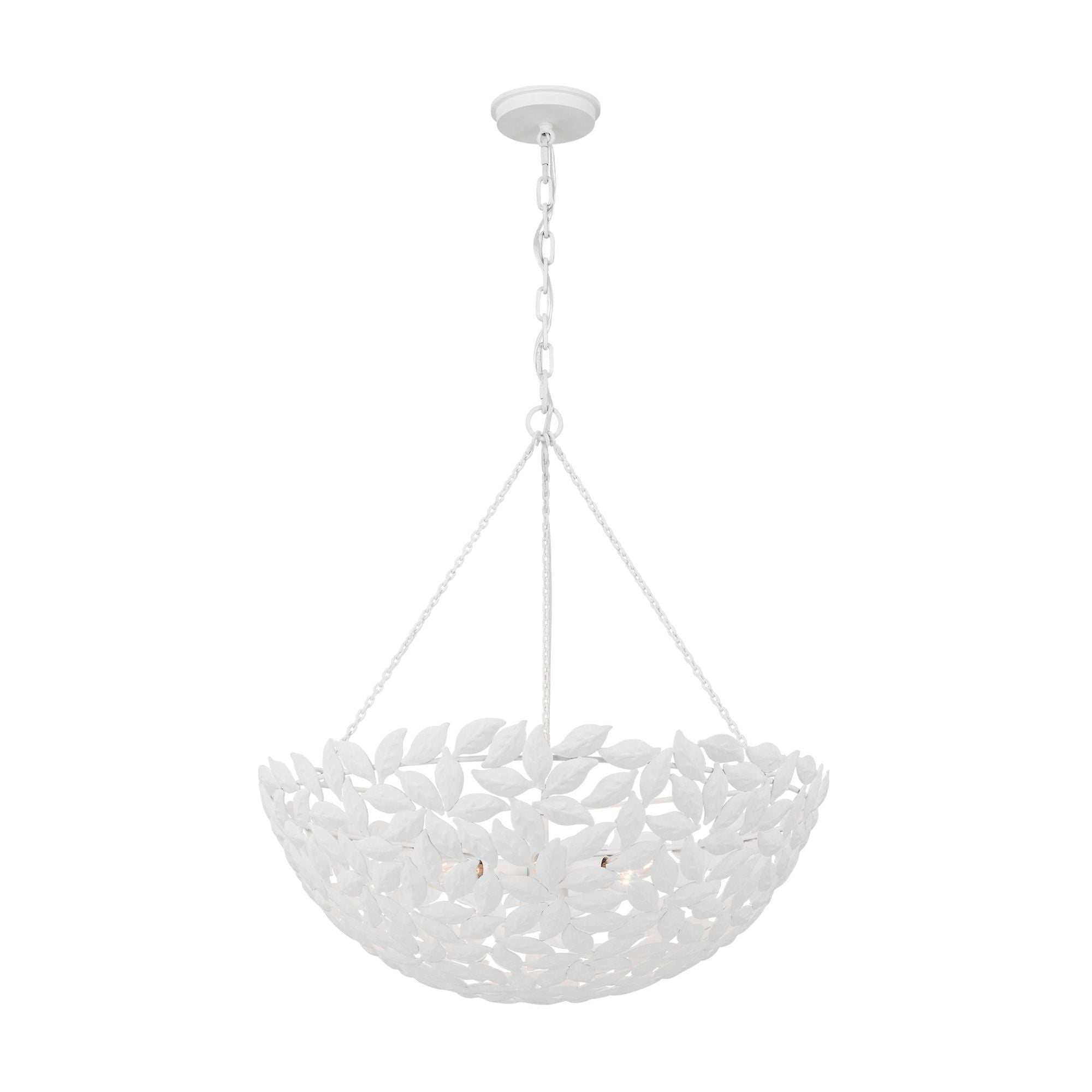 Alexa Hampton Kelan Large Pendant in Textured White