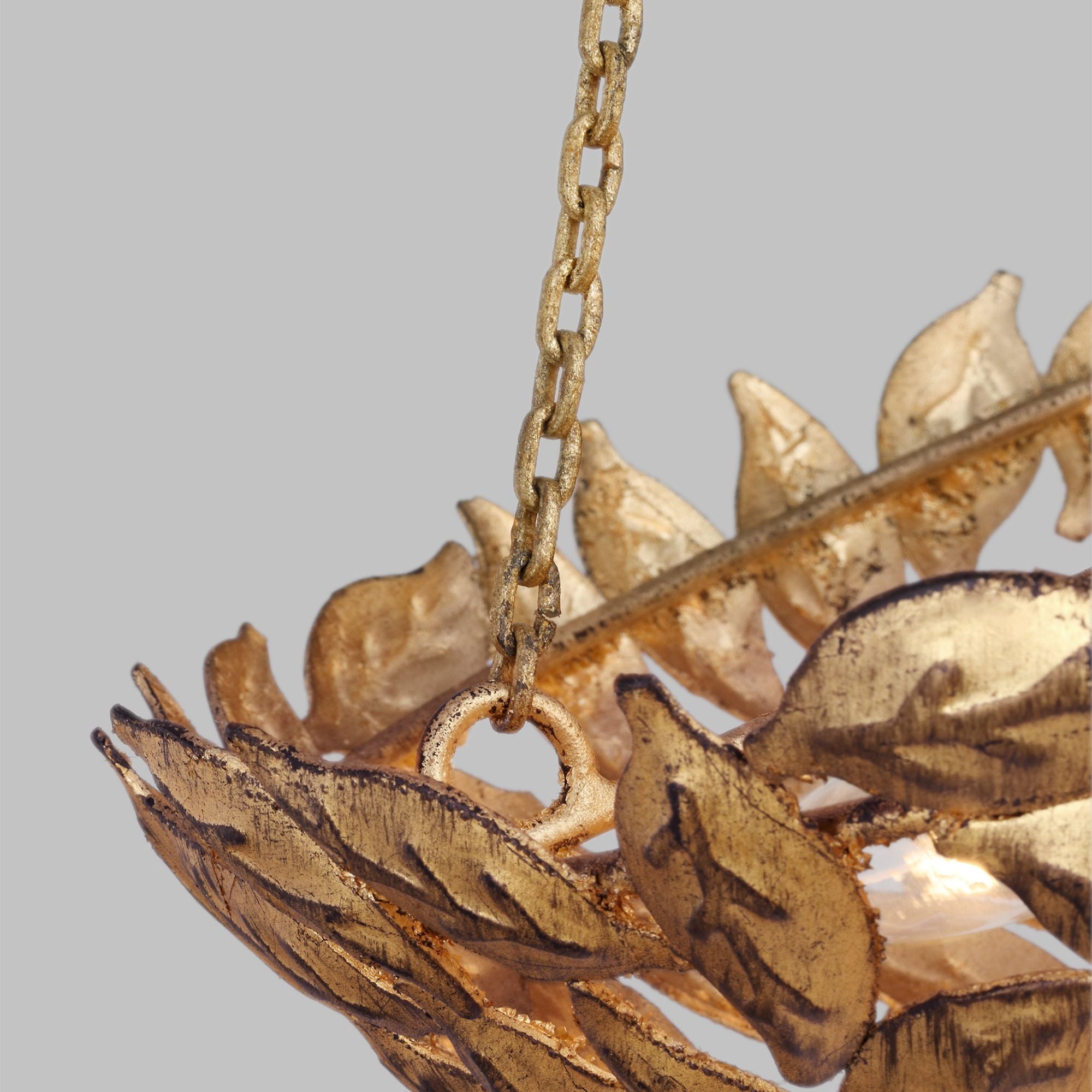 Alexa Hampton Kelan Small Pendant in Antique Gild