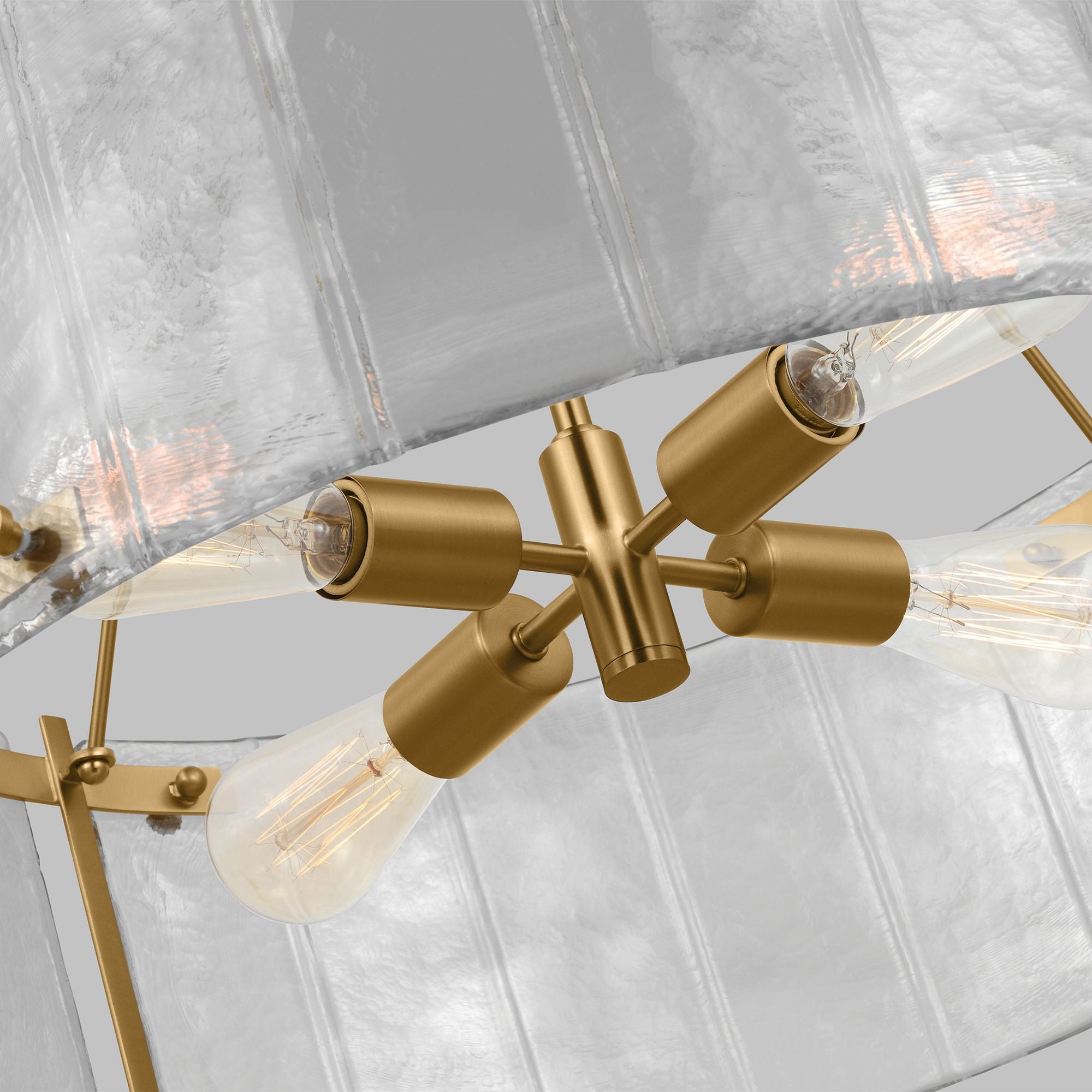 Alexa Hampton Calvert Medium Chandelier in Burnished Brass