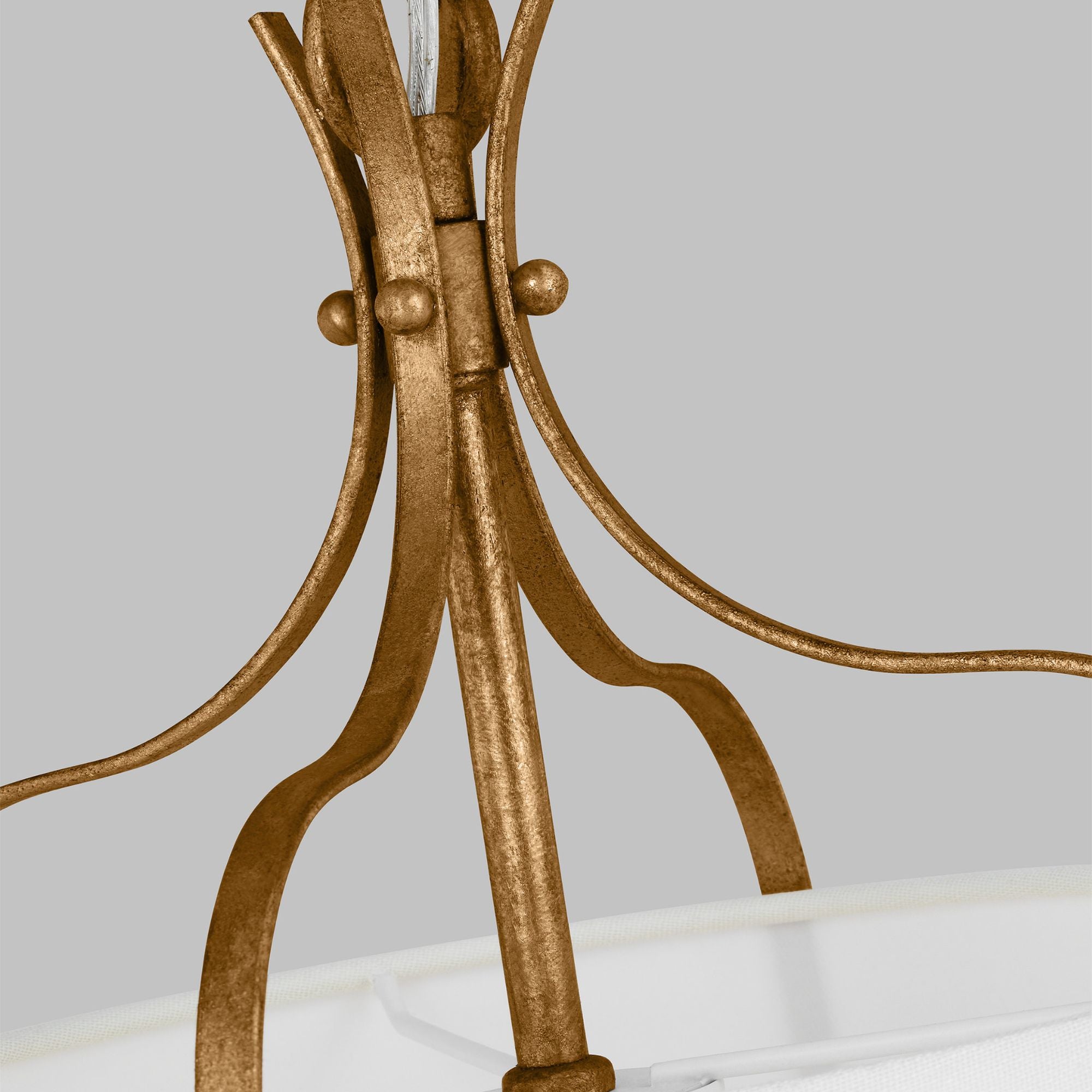 Alexa Hampton Leander Small Hanging Shade in Antique Gild