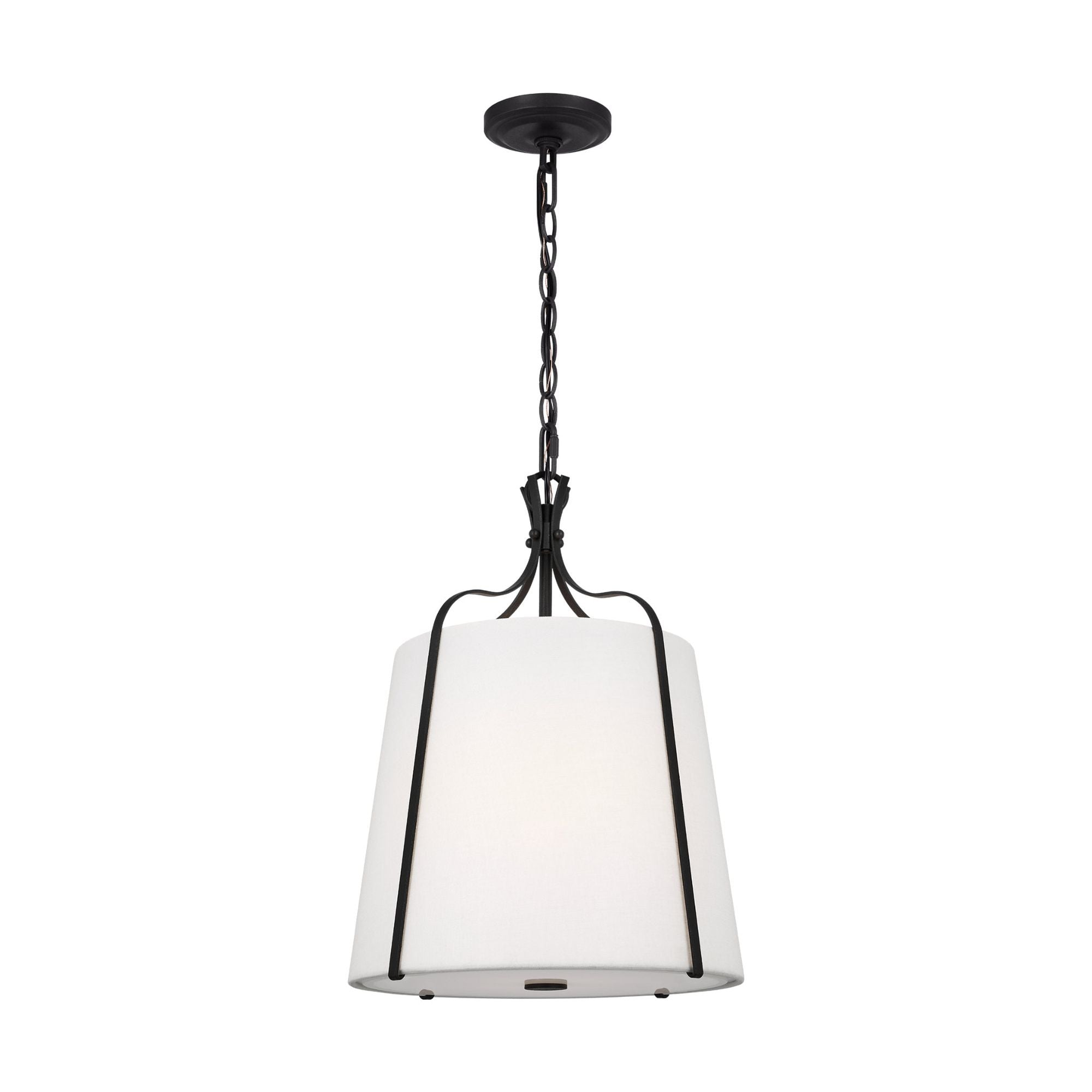 Alexa Hampton Leander Small Hanging Shade in Smith Steel