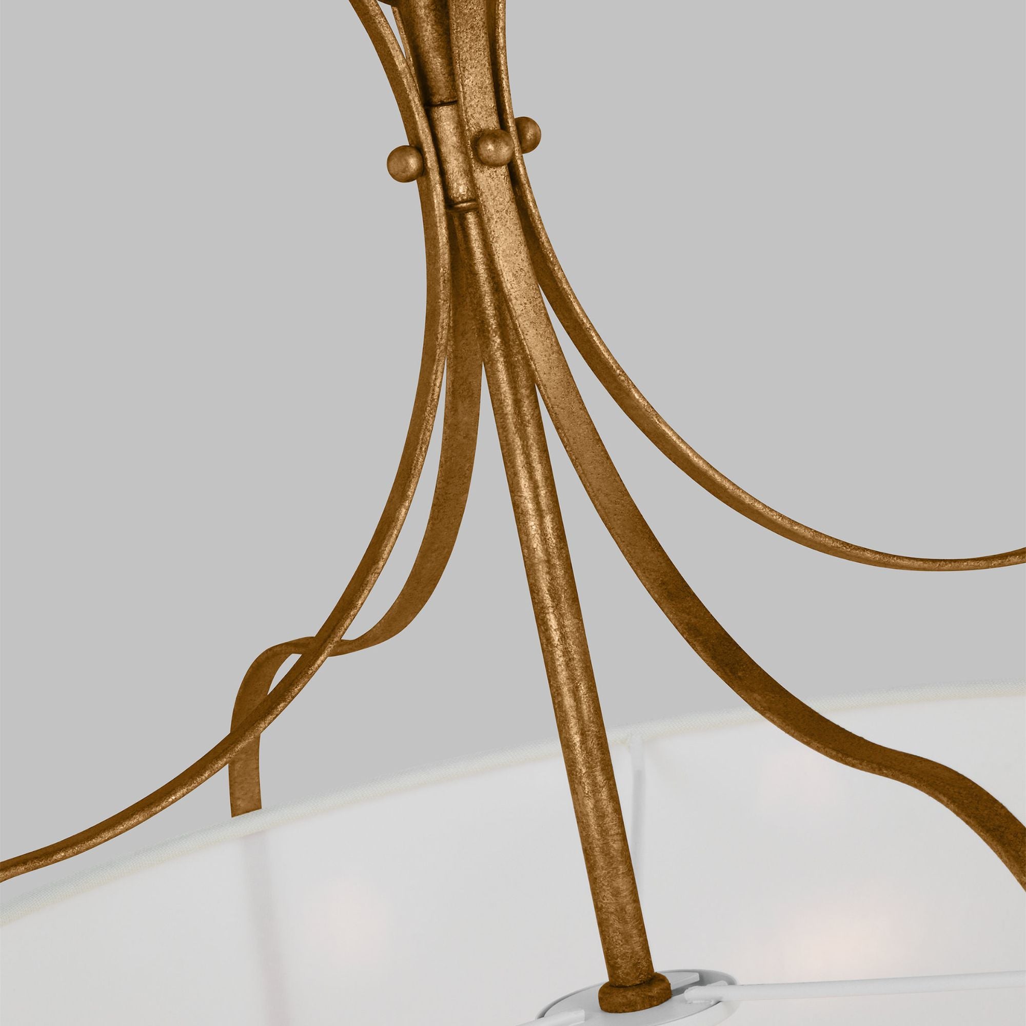 Alexa Hampton Leander Large Hanging Shade in Antique Gild