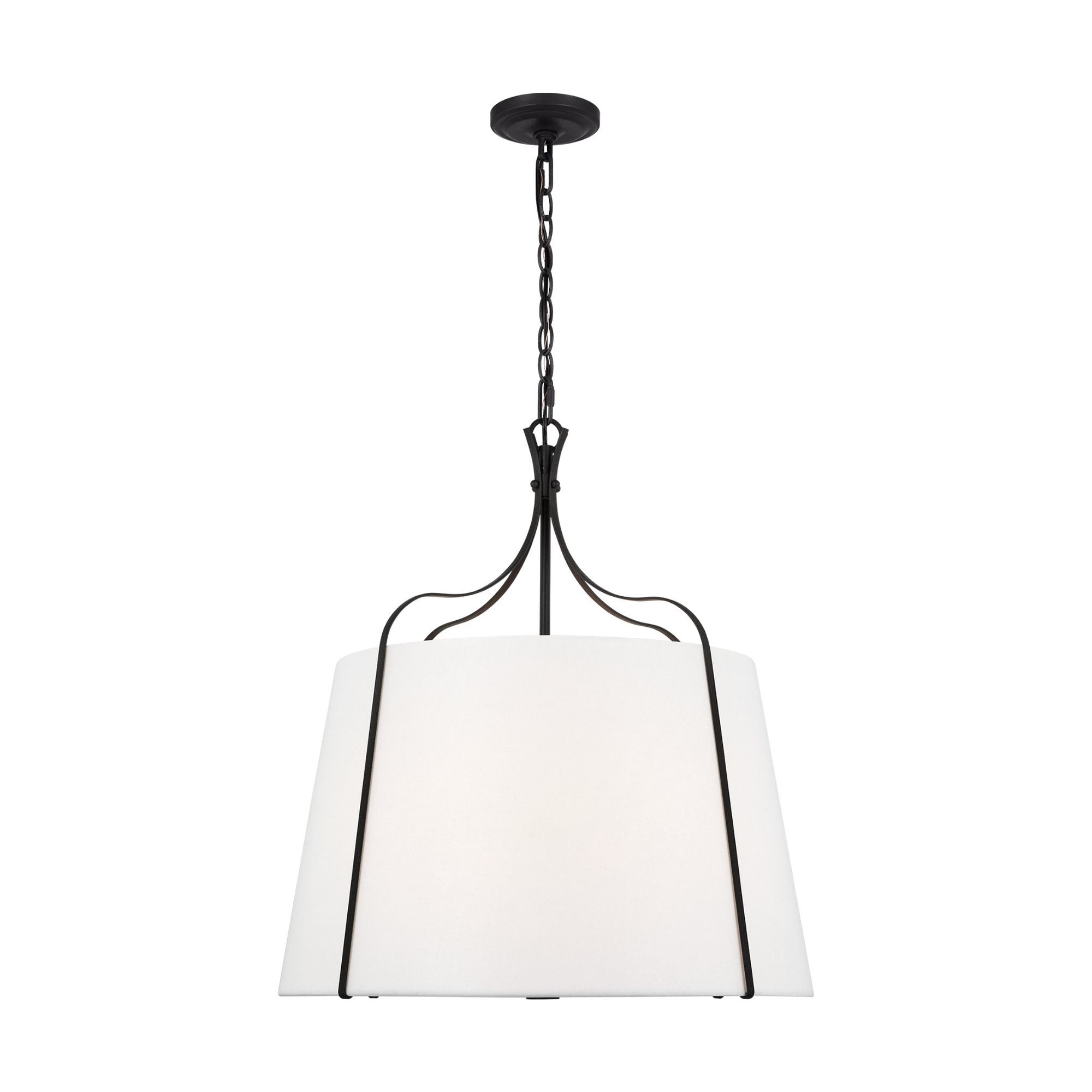 Alexa Hampton Leander Large Hanging Shade in Smith Steel