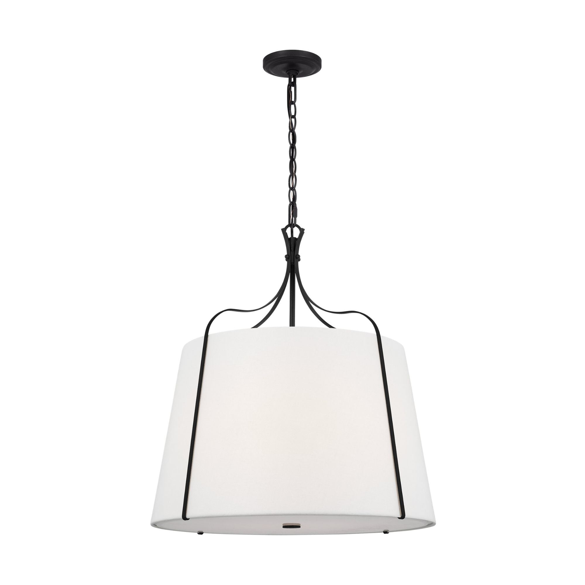 Alexa Hampton Leander Large Hanging Shade in Smith Steel