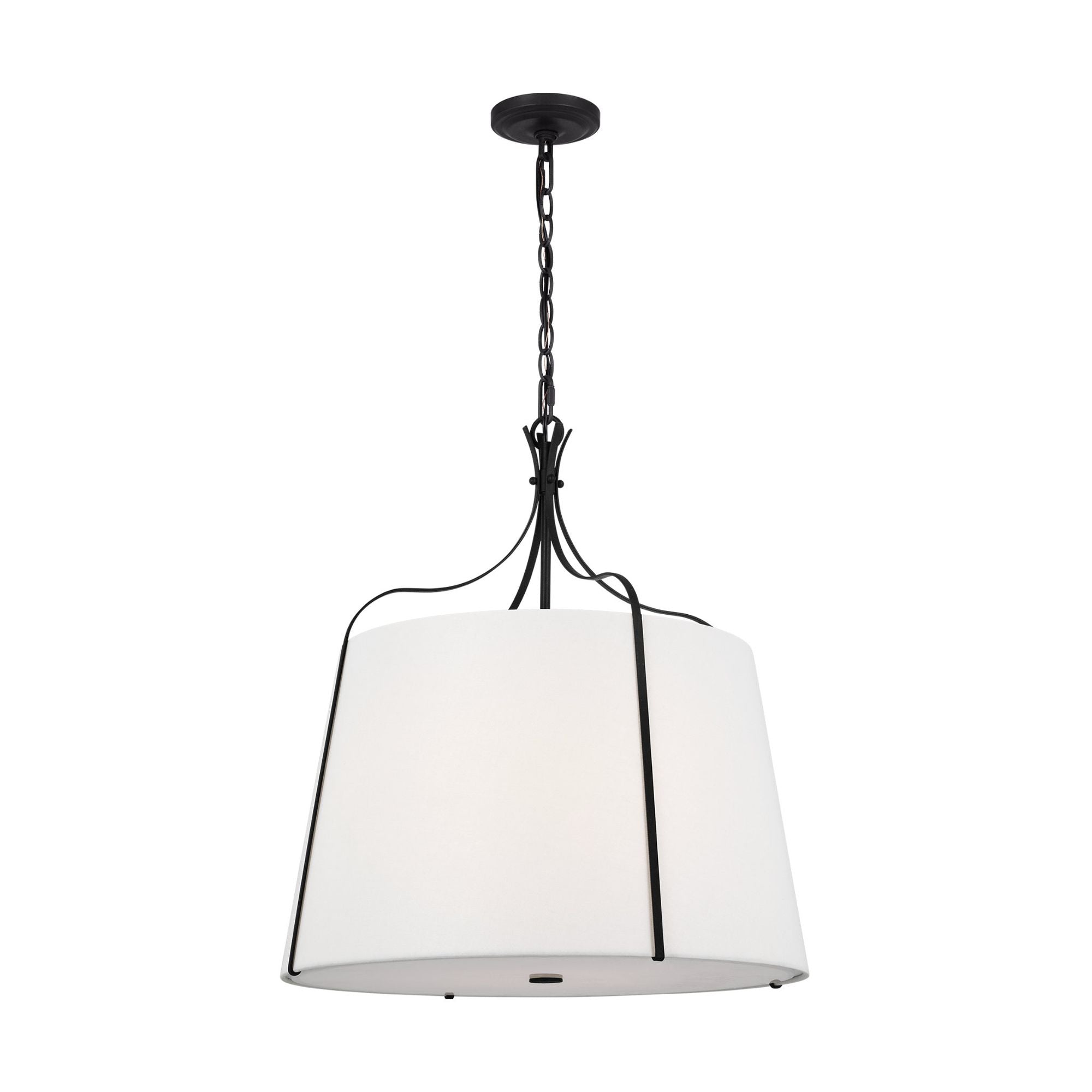 Alexa Hampton Leander Large Hanging Shade in Smith Steel