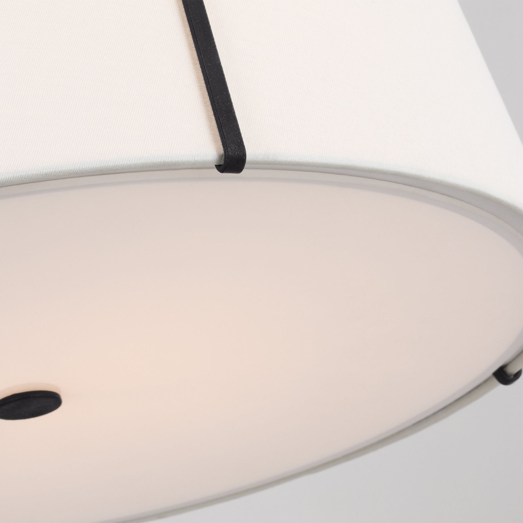 Alexa Hampton Leander Large Hanging Shade in Smith Steel