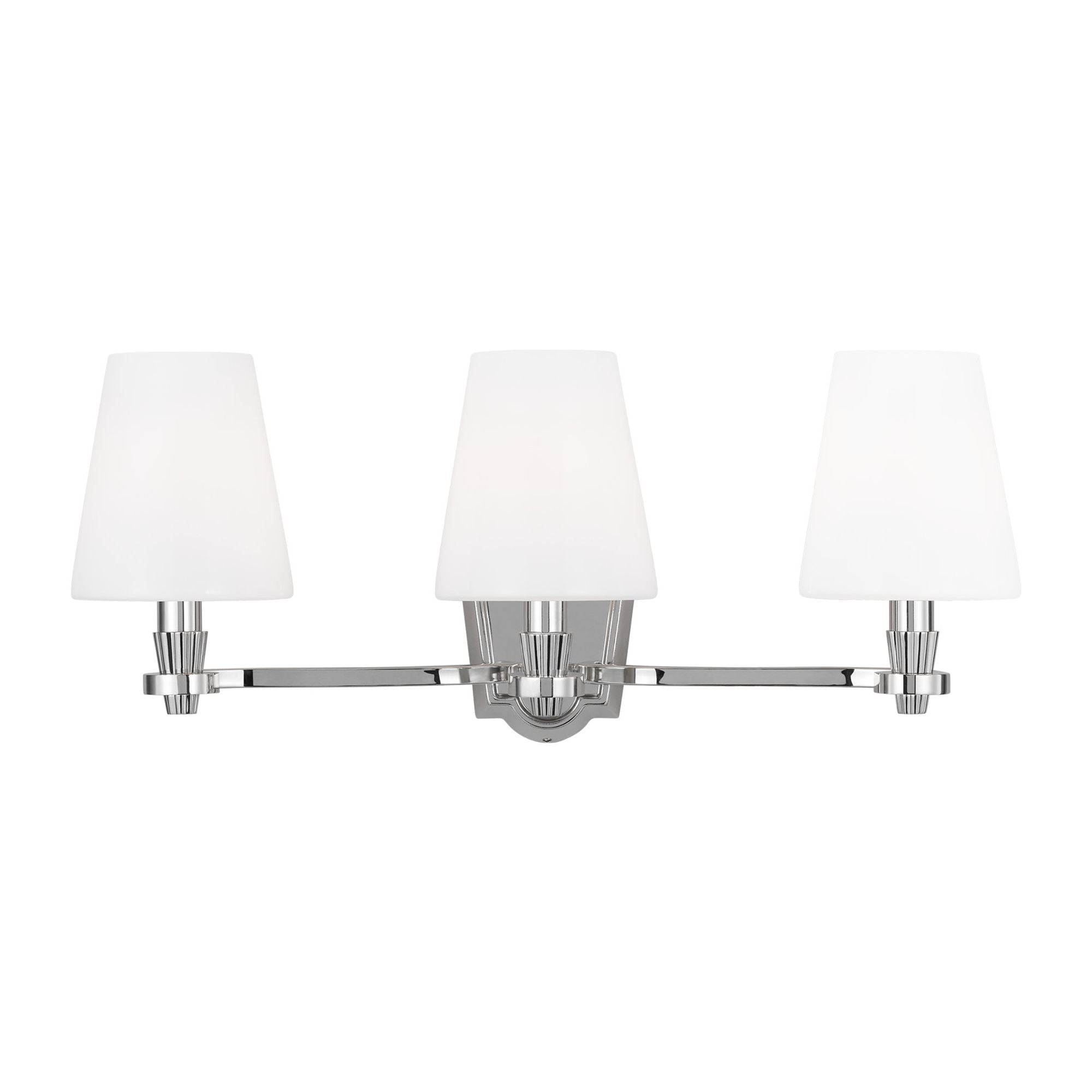 Alexa Hampton Paisley Three Light Vanity in Polished Nickel