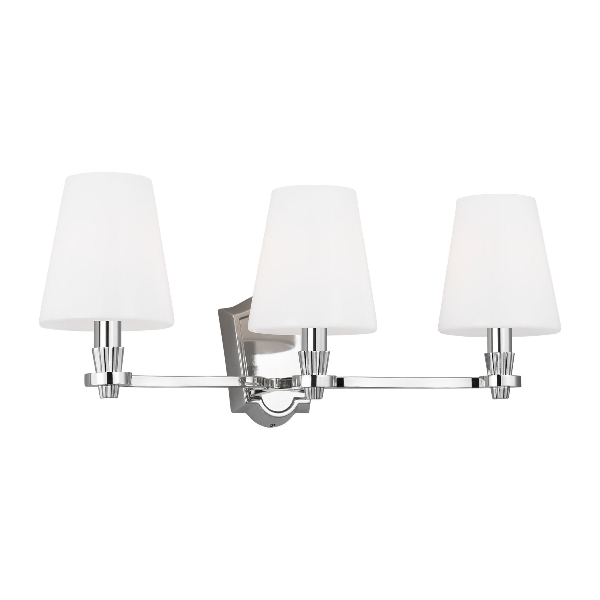 Alexa Hampton Paisley Three Light Vanity in Polished Nickel